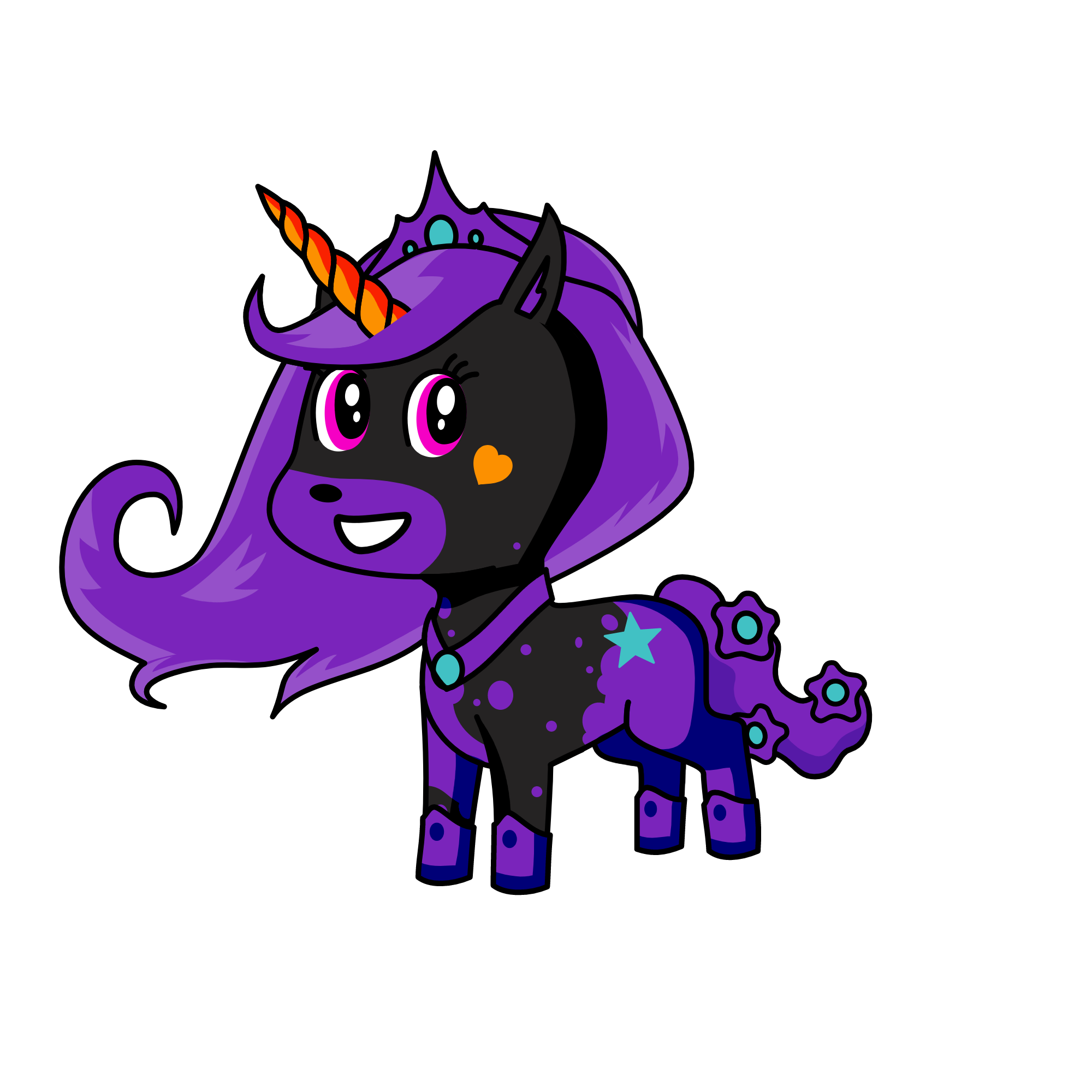 princess purple, the unicorn