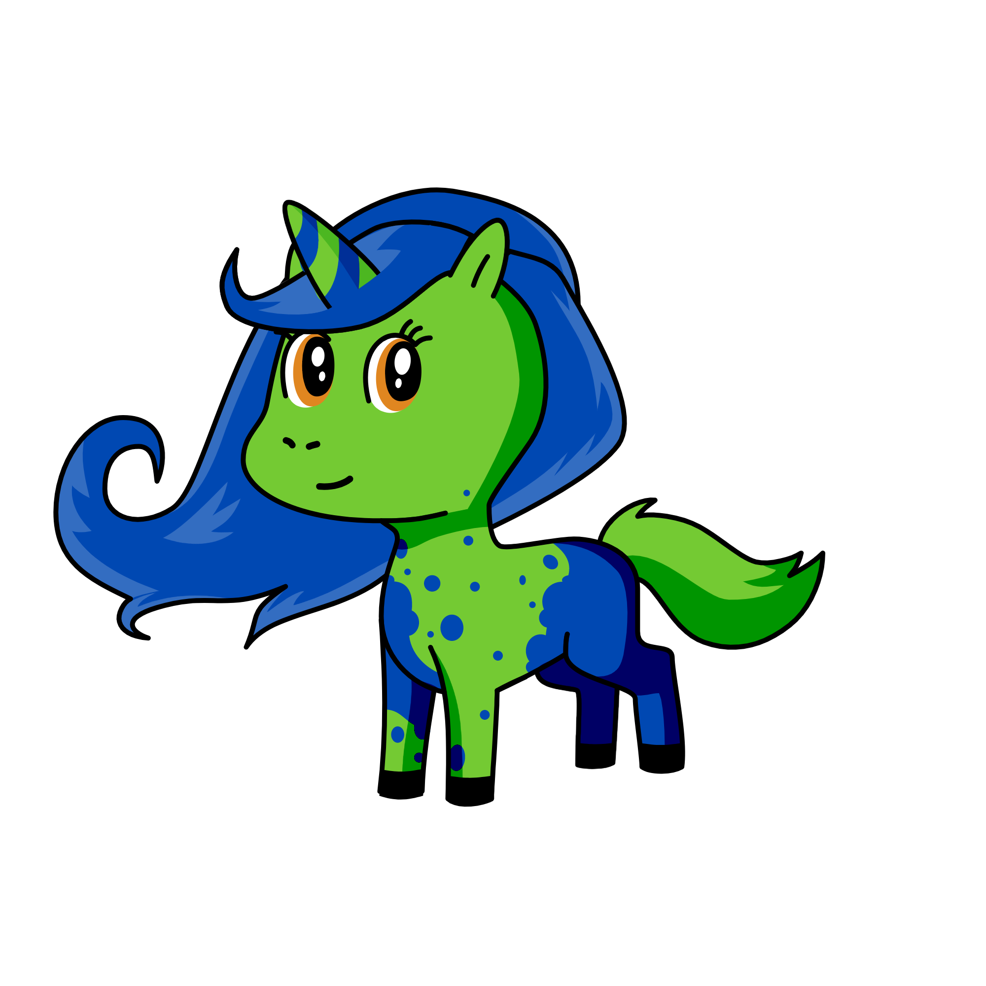 Earth/Sky, the unicorn