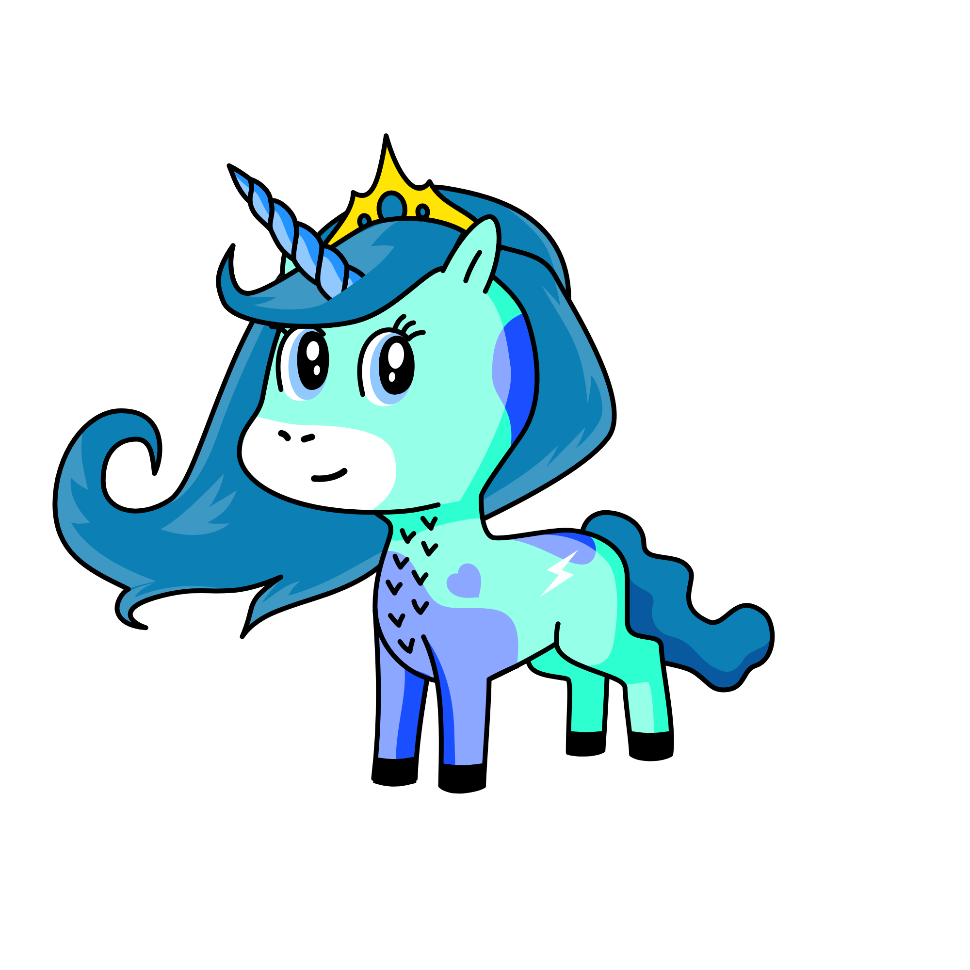 sparkly, the unicorn