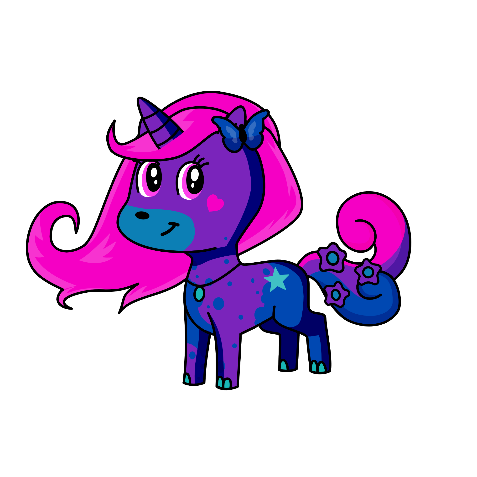 rose, the unicorn