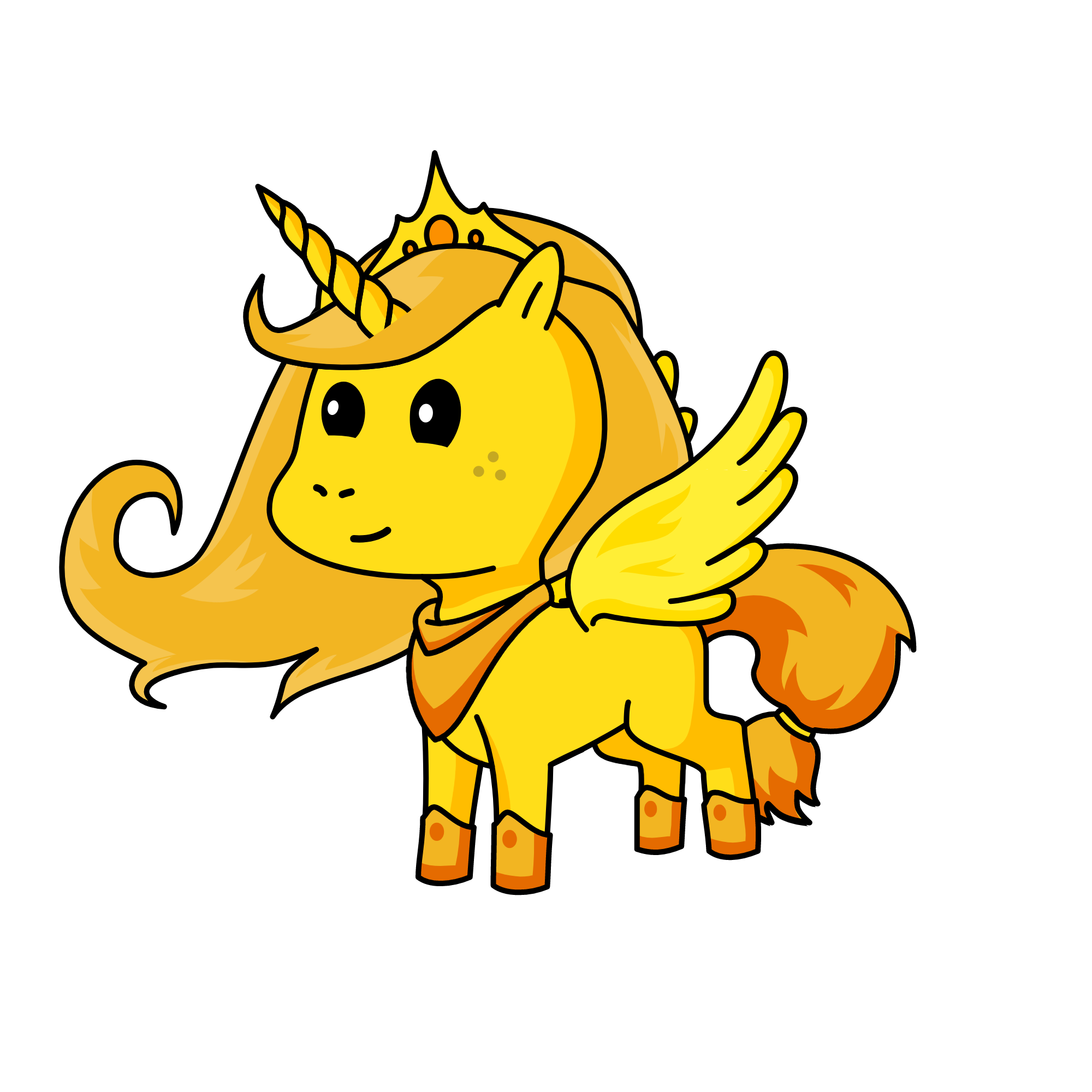 Goldie, the unicorn