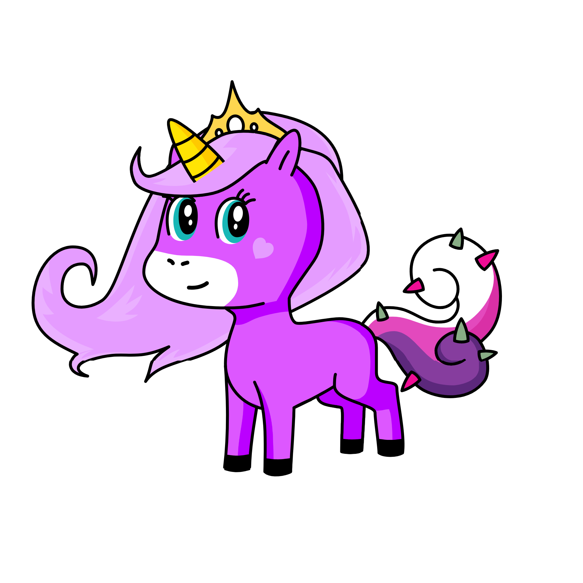 purple, the unicorn