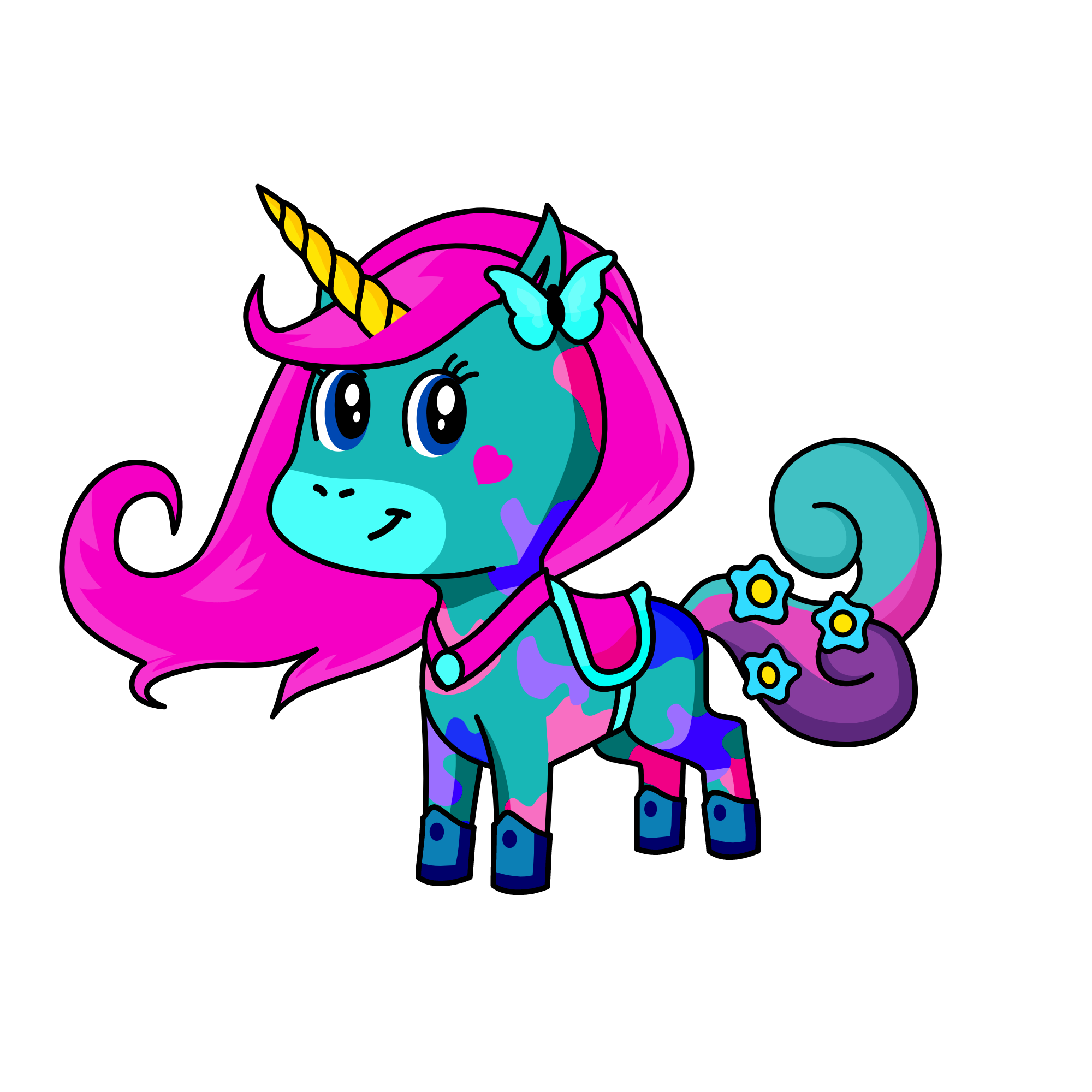 Fly high unicorn, the unicorn