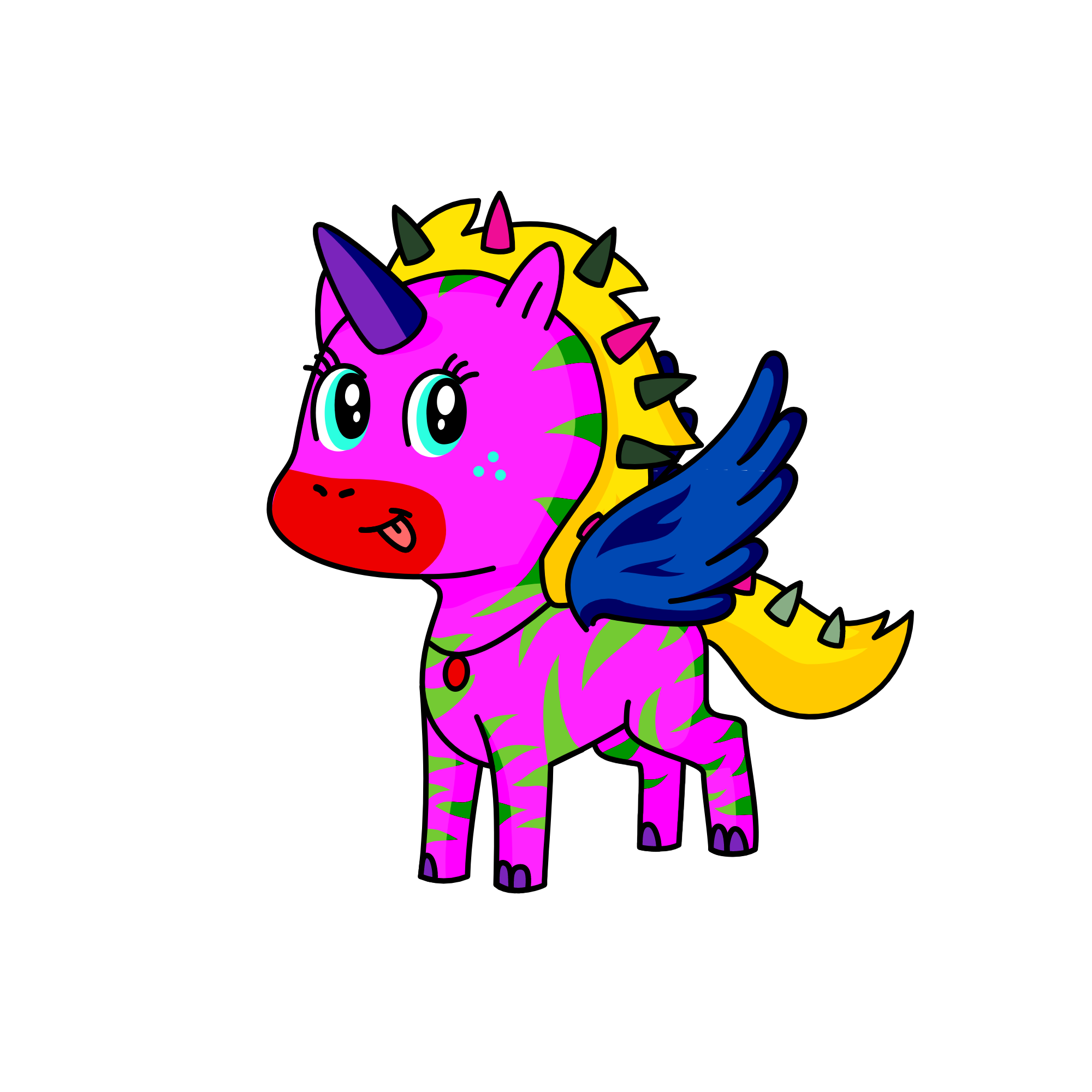 Crazy Daisy, the unicorn