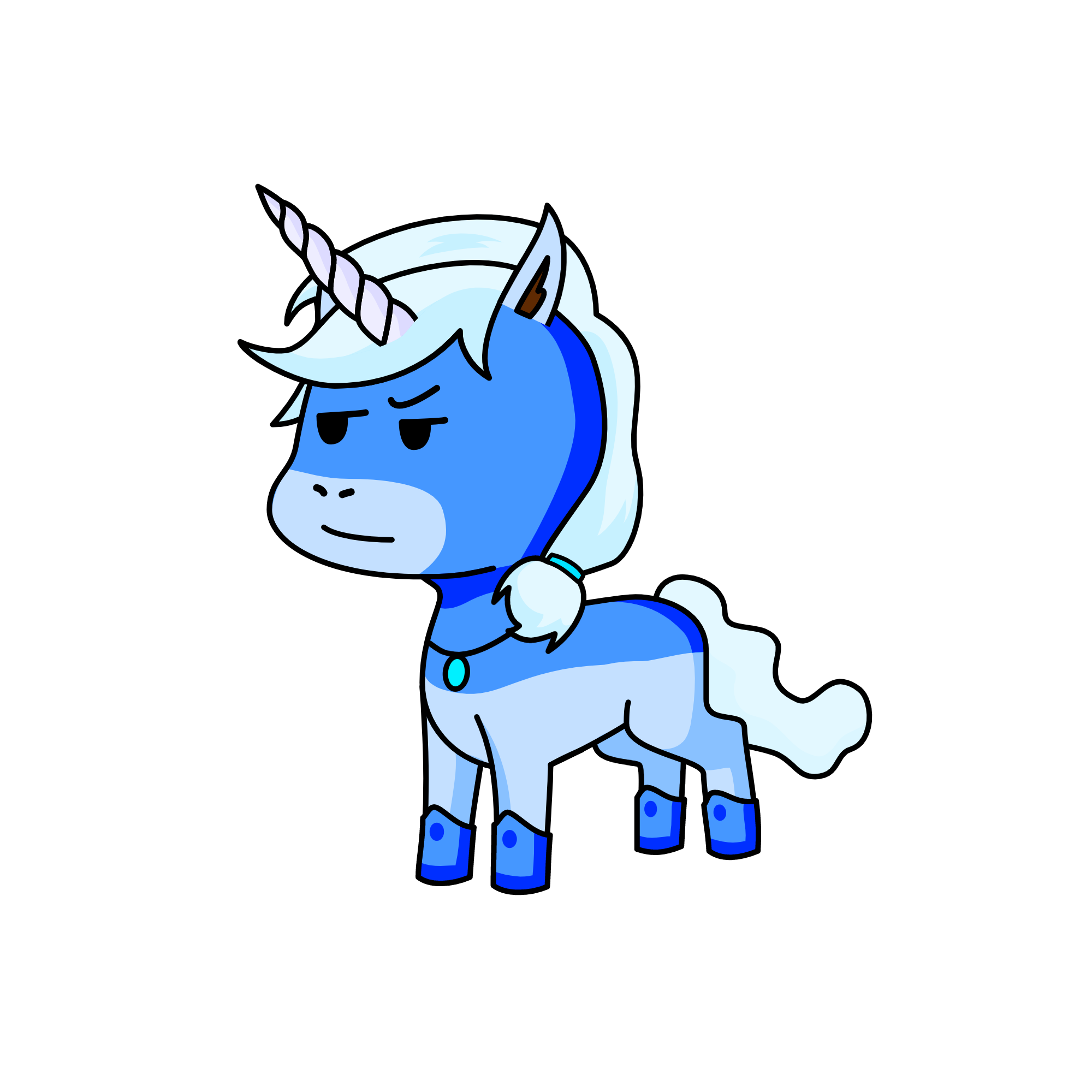 Sapphire, the unicorn