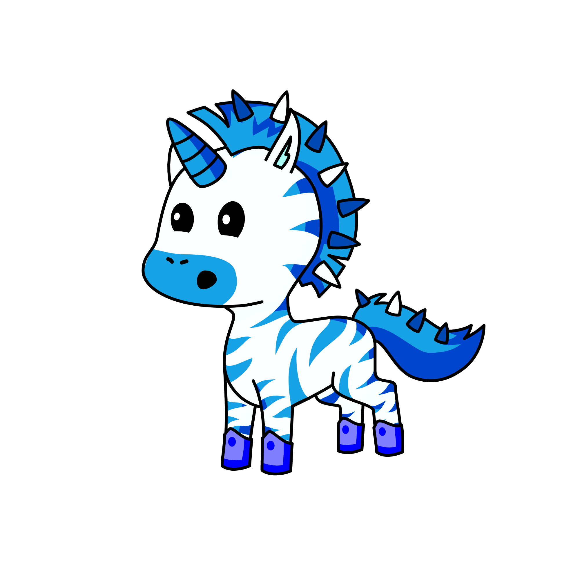 bluey, the unicorn