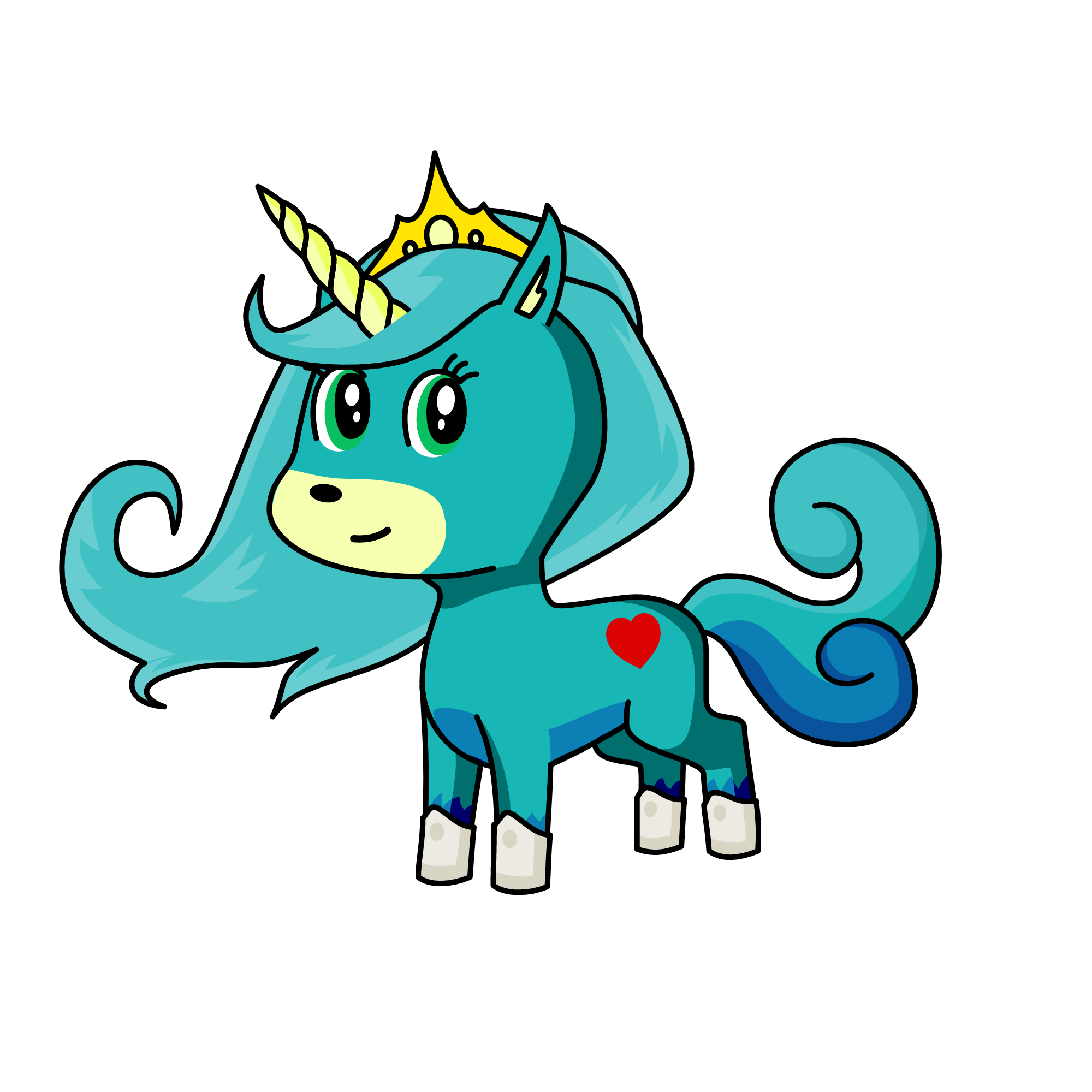 INDIGO MOON, the unicorn