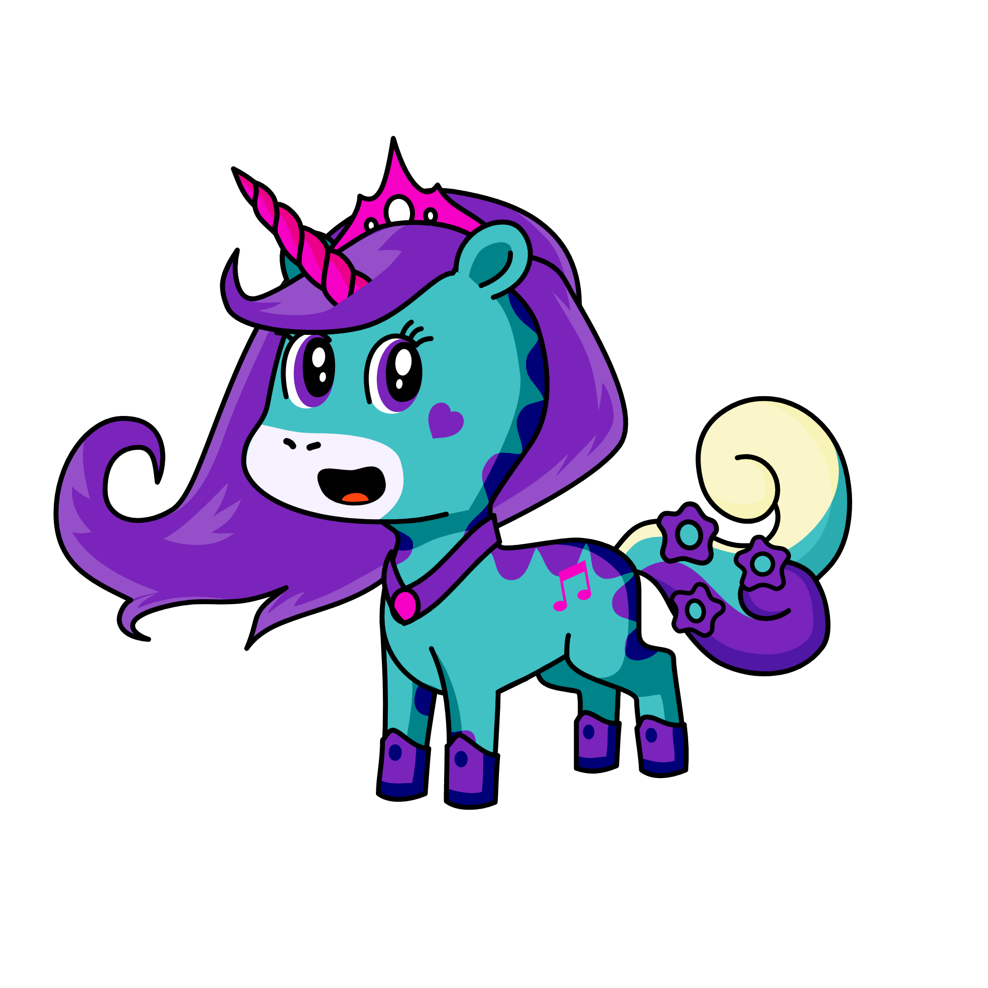 Princess Lavender, the unicorn