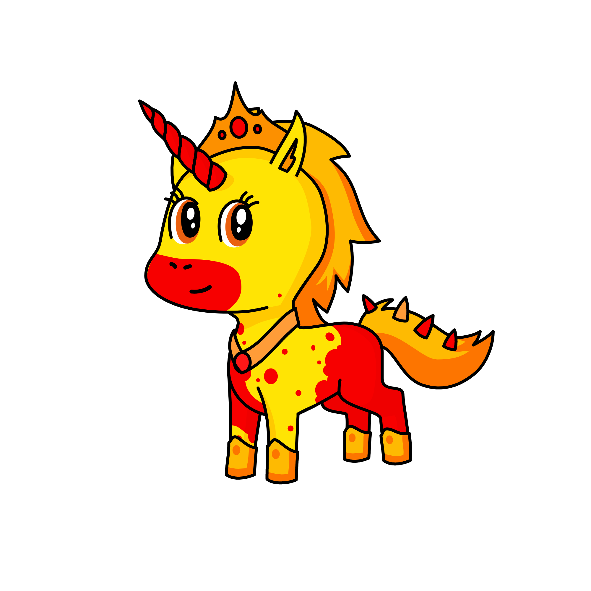 Firequeen, the unicorn