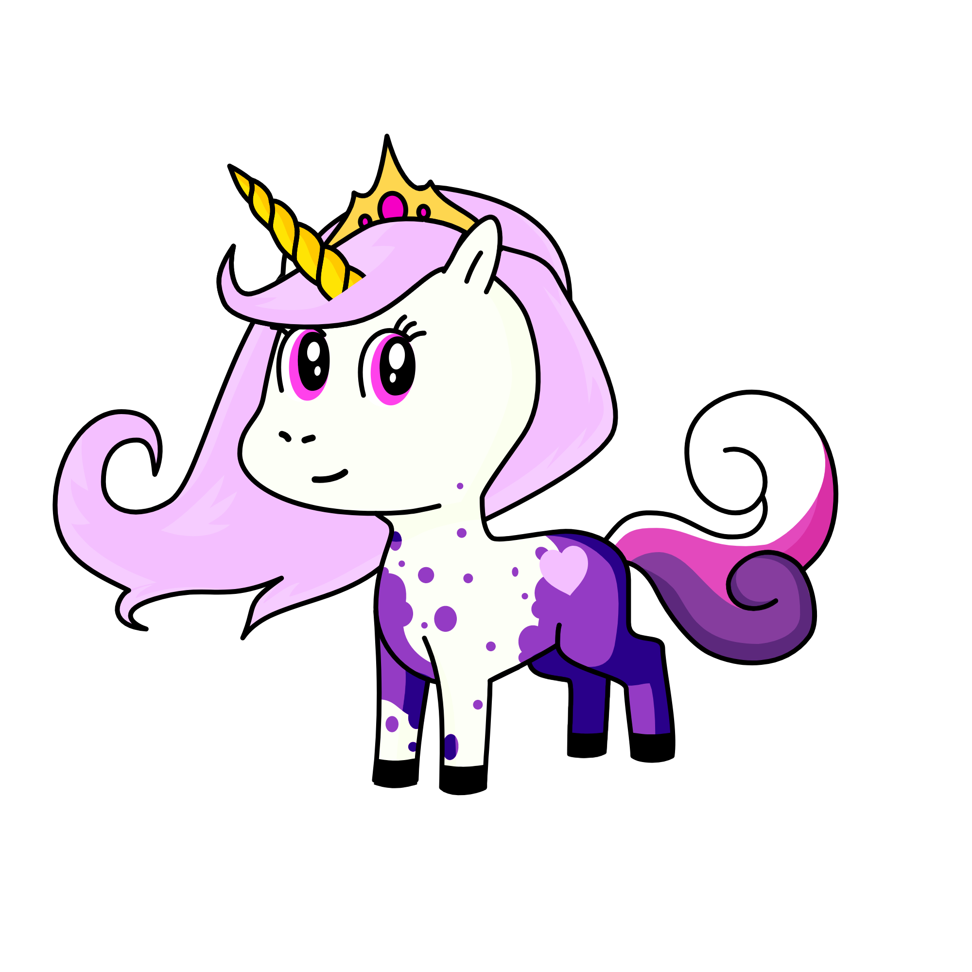 princess cute af (ironically), the unicorn