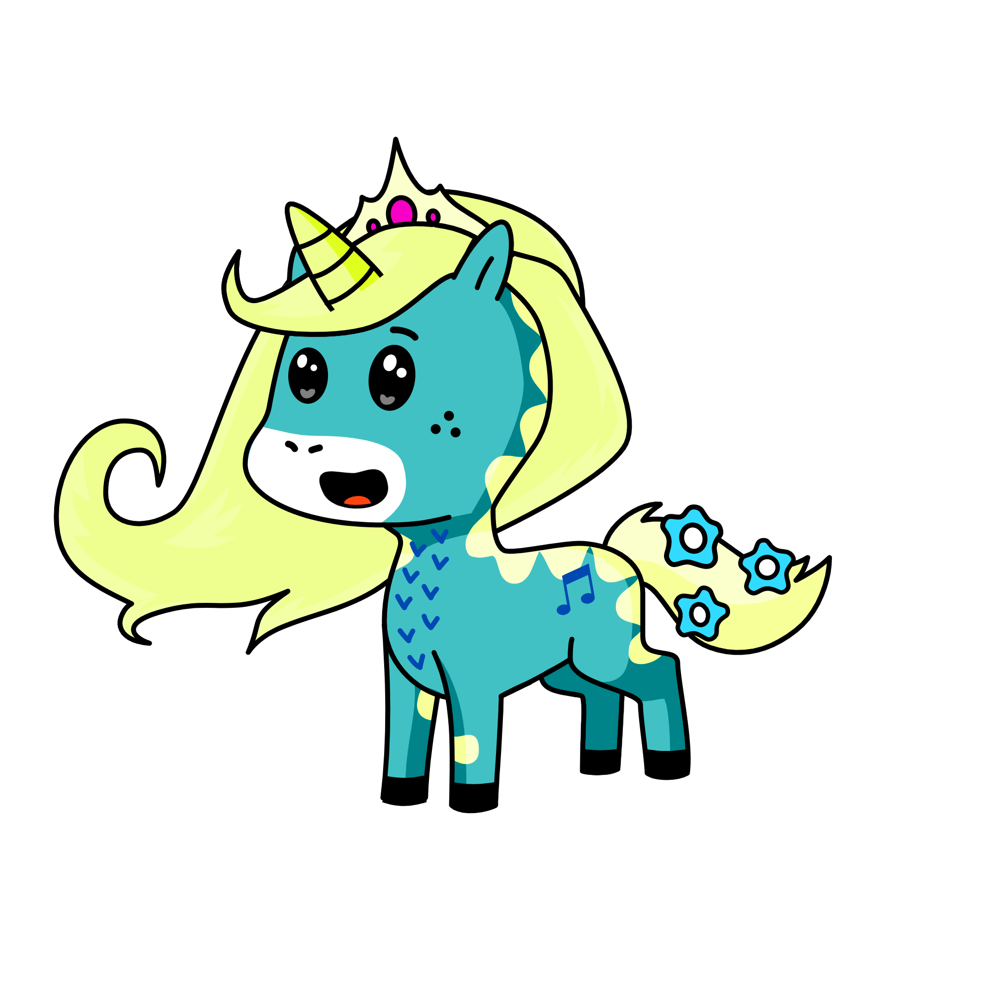 goldy, the unicorn