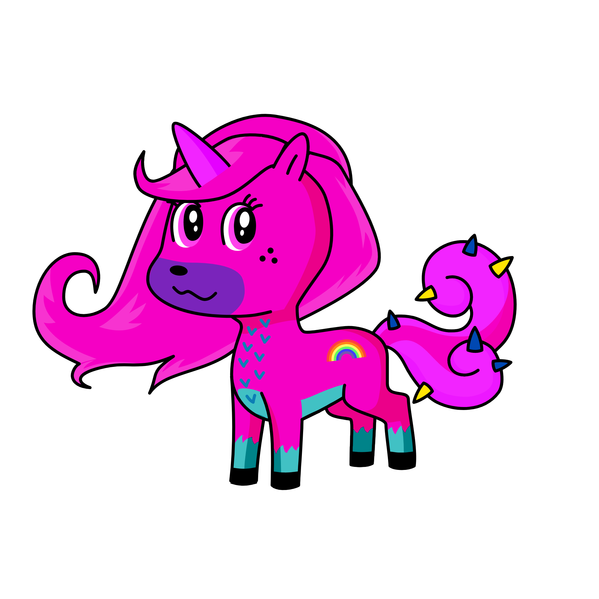 pinky, the unicorn