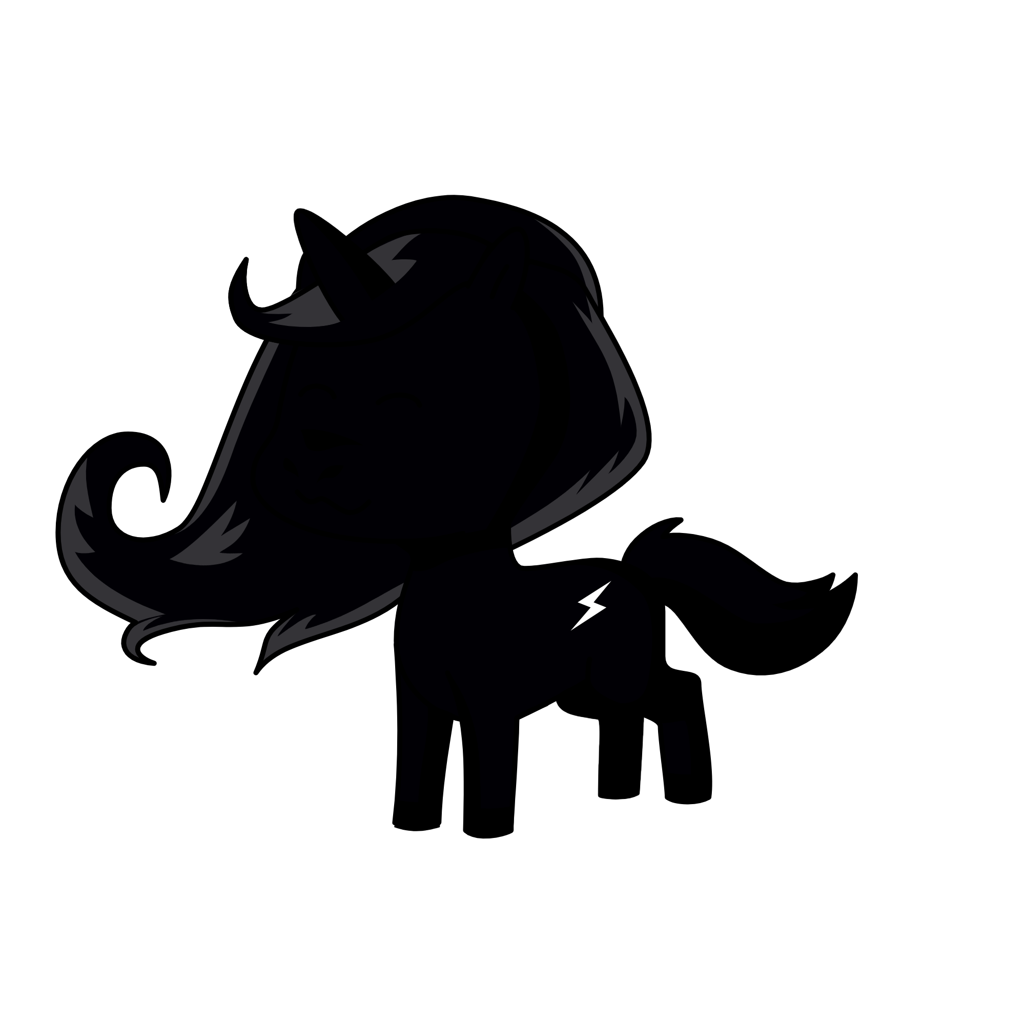 Pitch Black, the unicorn