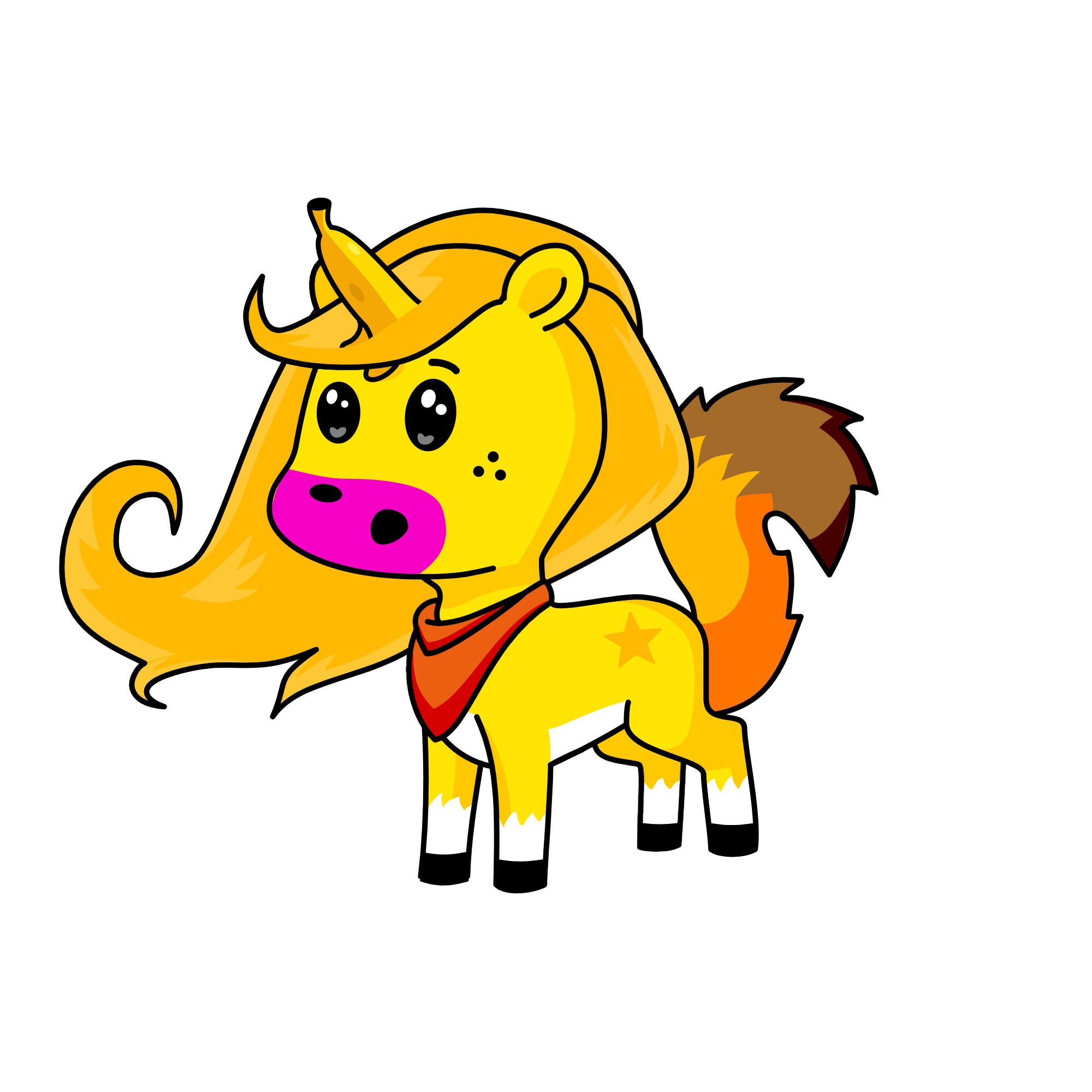 me 👀ing 4🍌 but not realizing🍌is on my 🐎, the unicorn