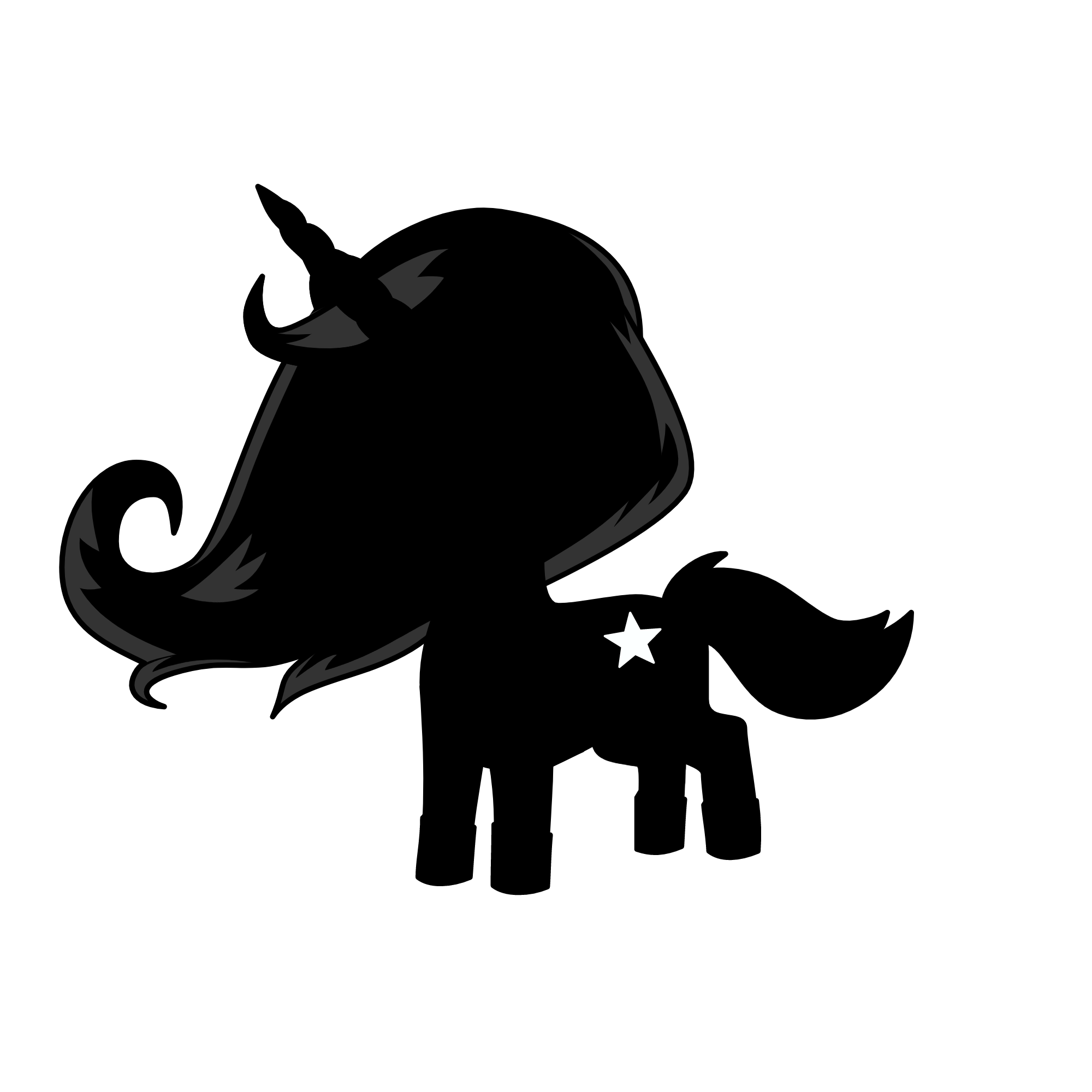 Black Moon, the unicorn