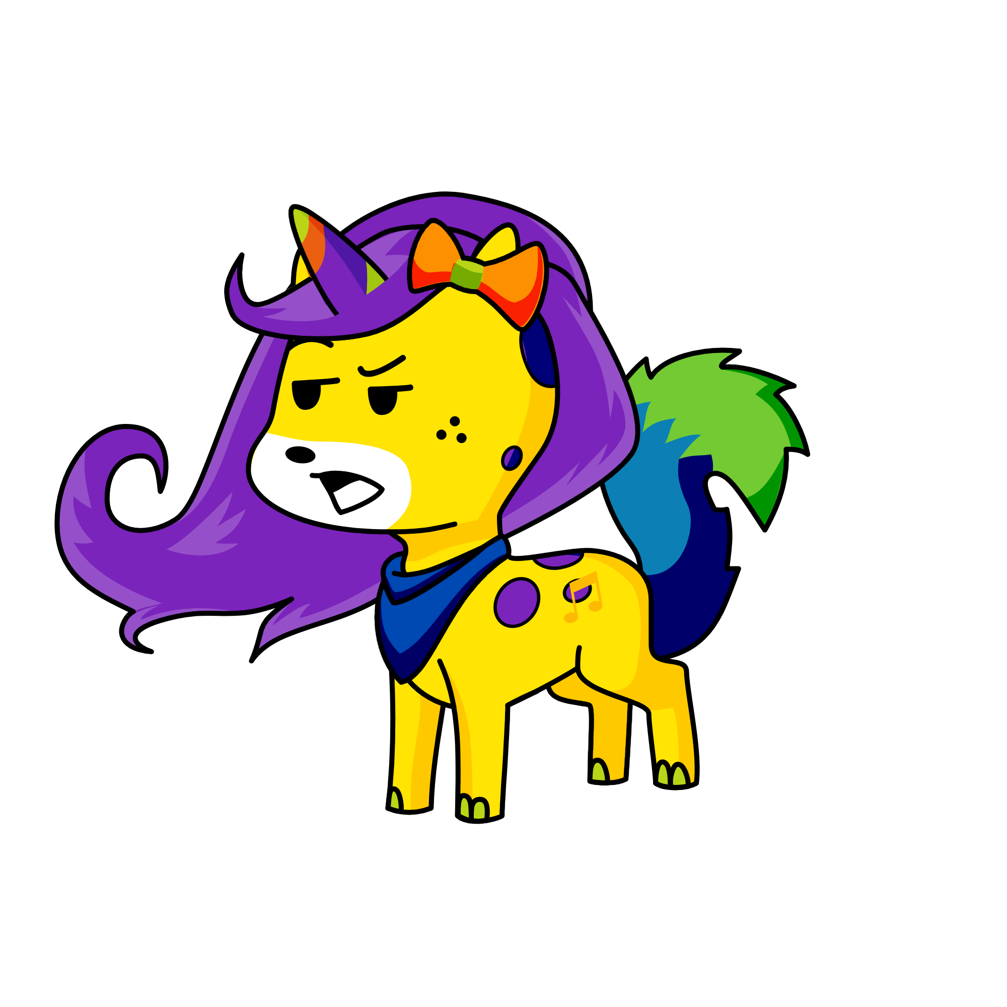 me go boom boom in  my panties, the unicorn