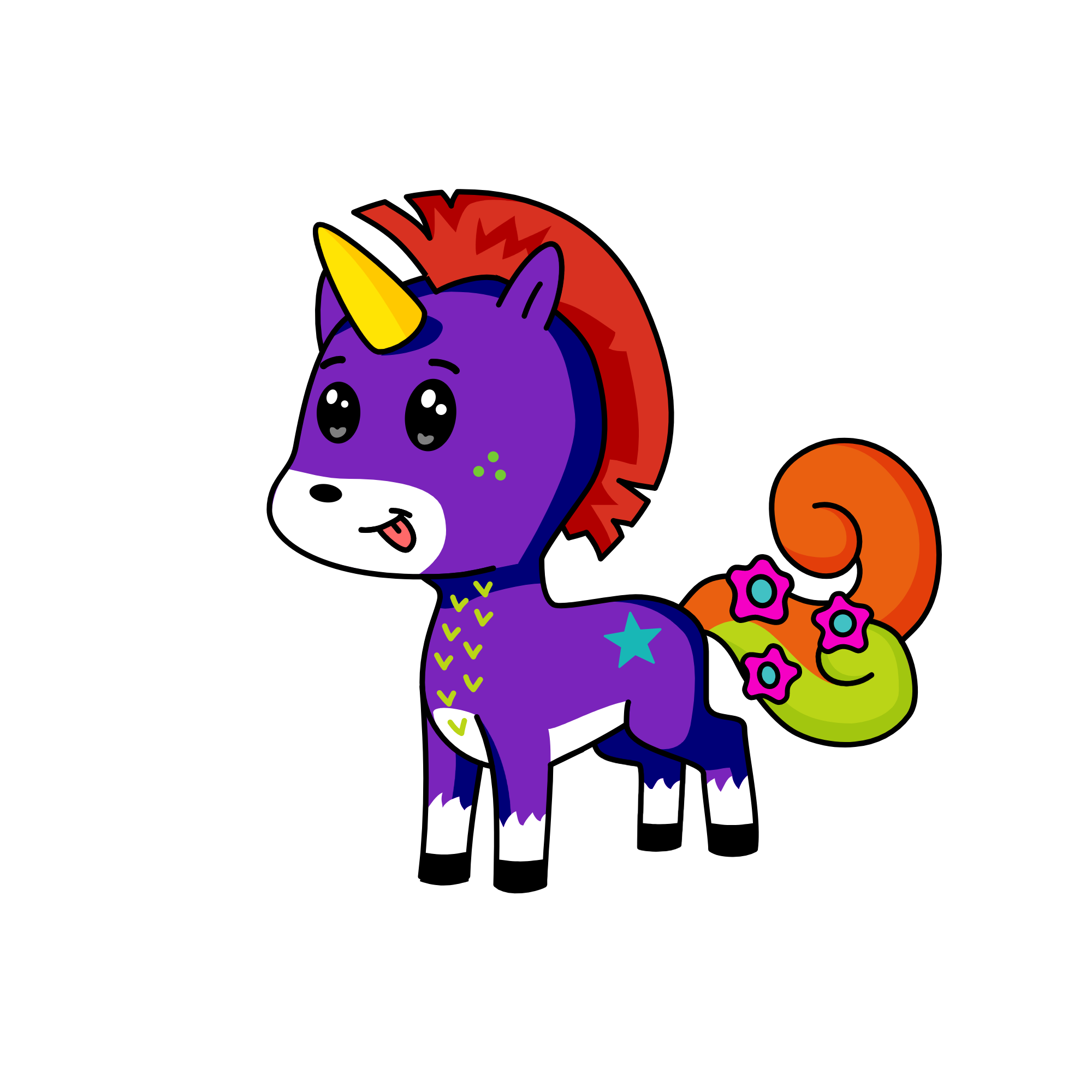 h, the unicorn