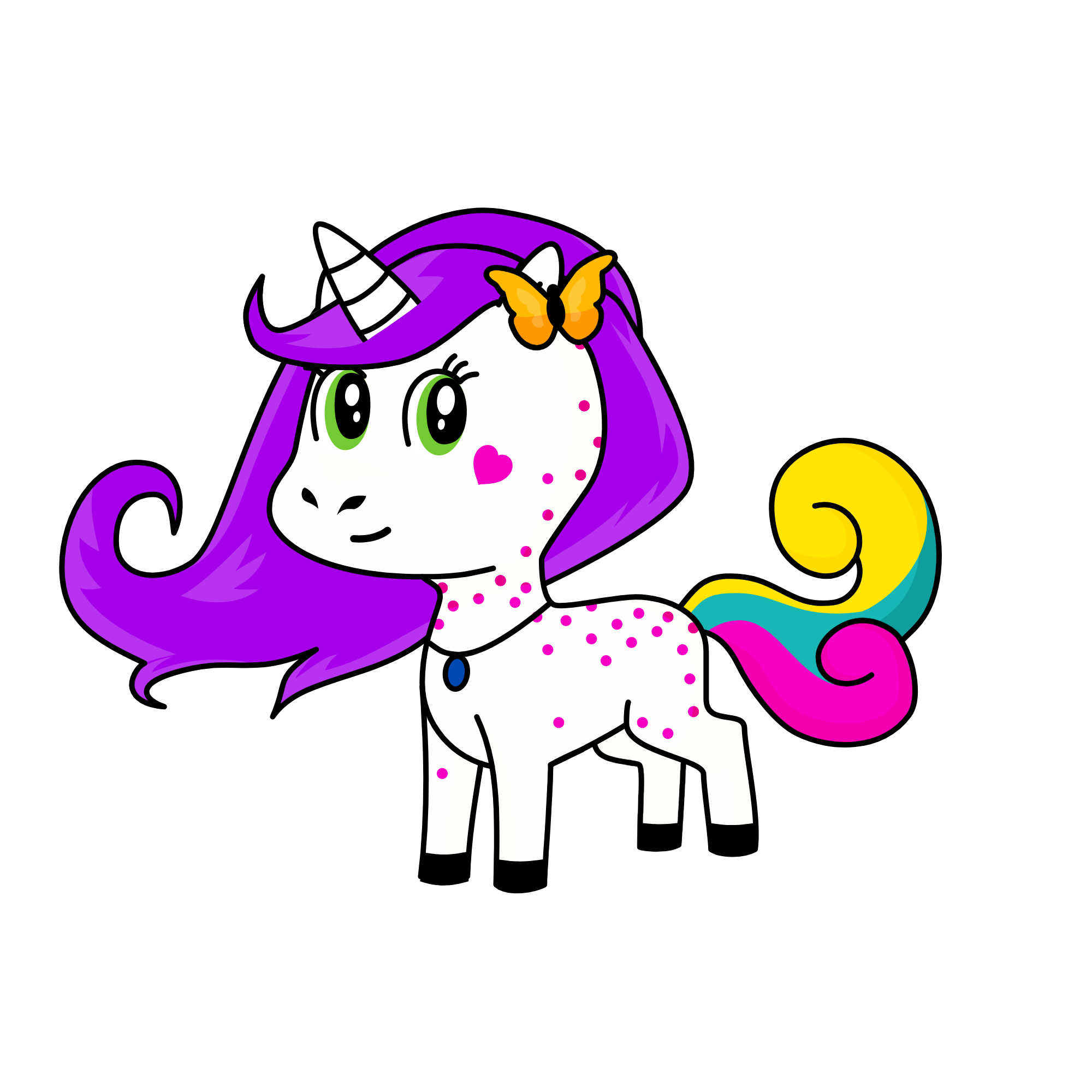 BlackBeauty, the unicorn