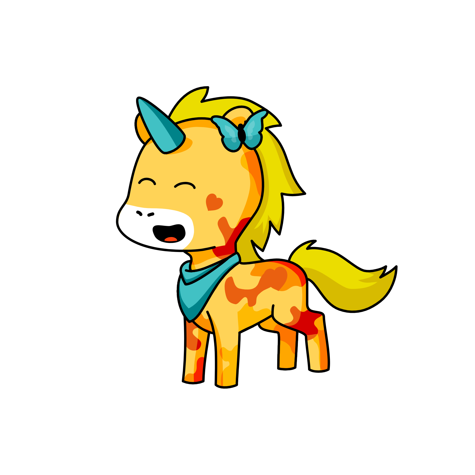 Caramel, the unicorn