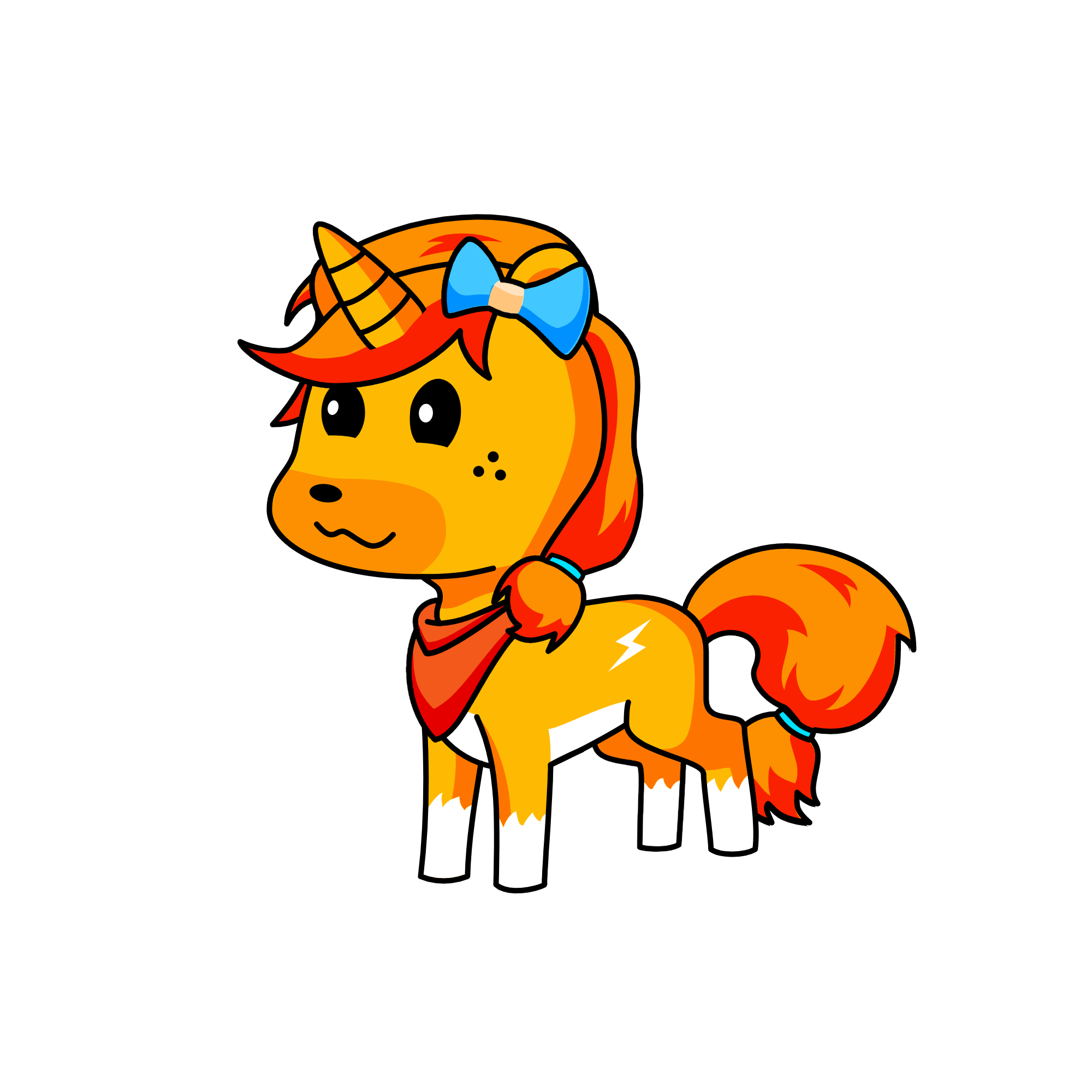 Dawn, the unicorn
