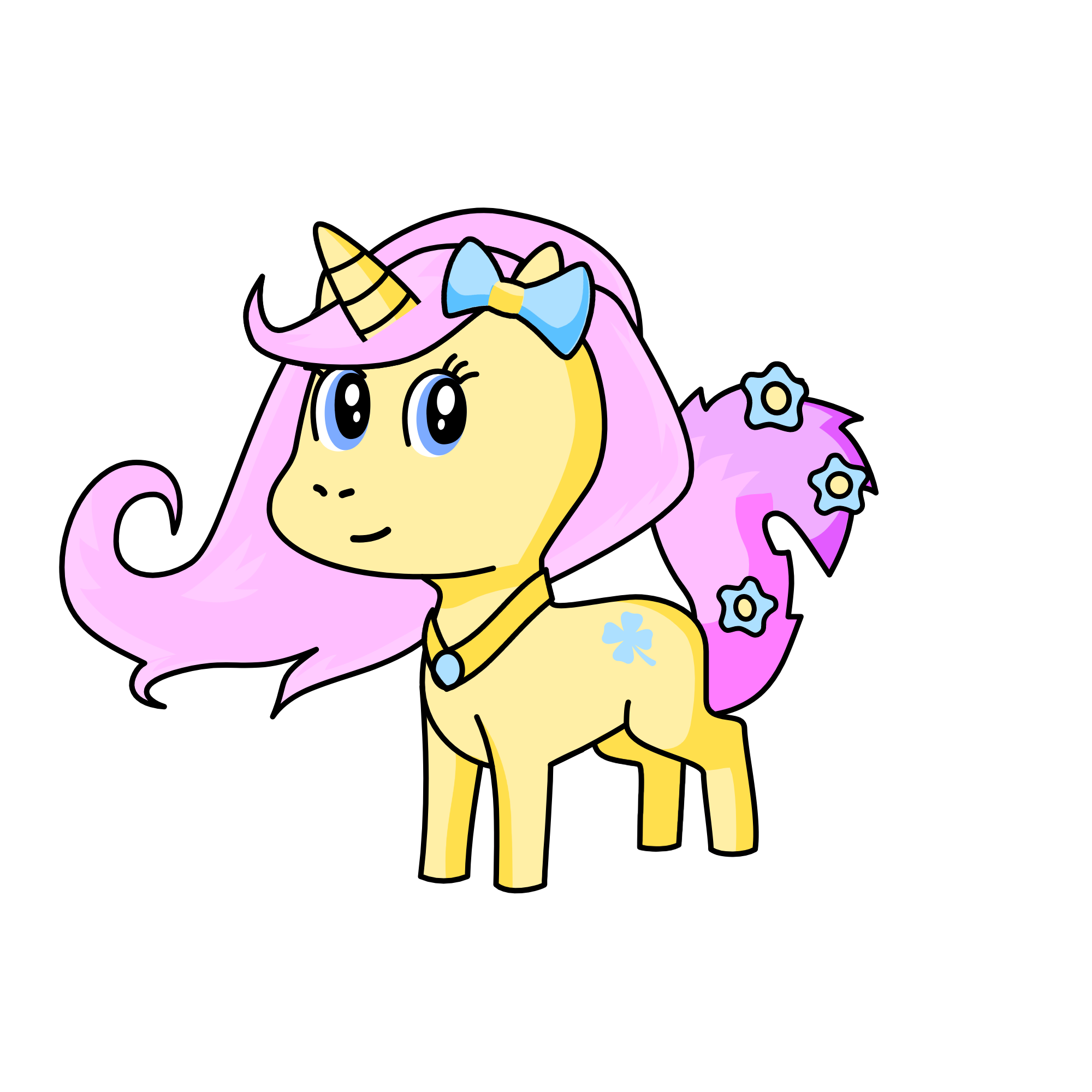 Fluttershy, the unicorn
