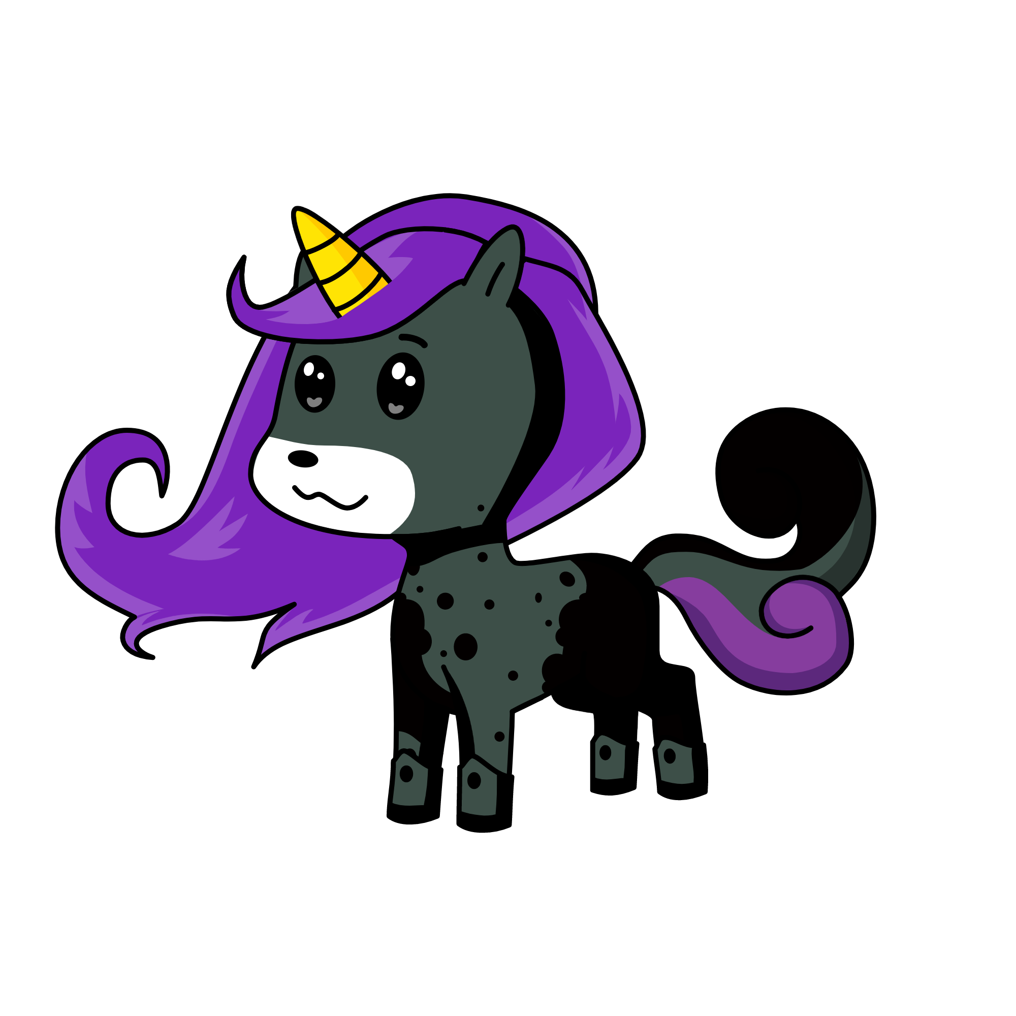 Darky, the unicorn