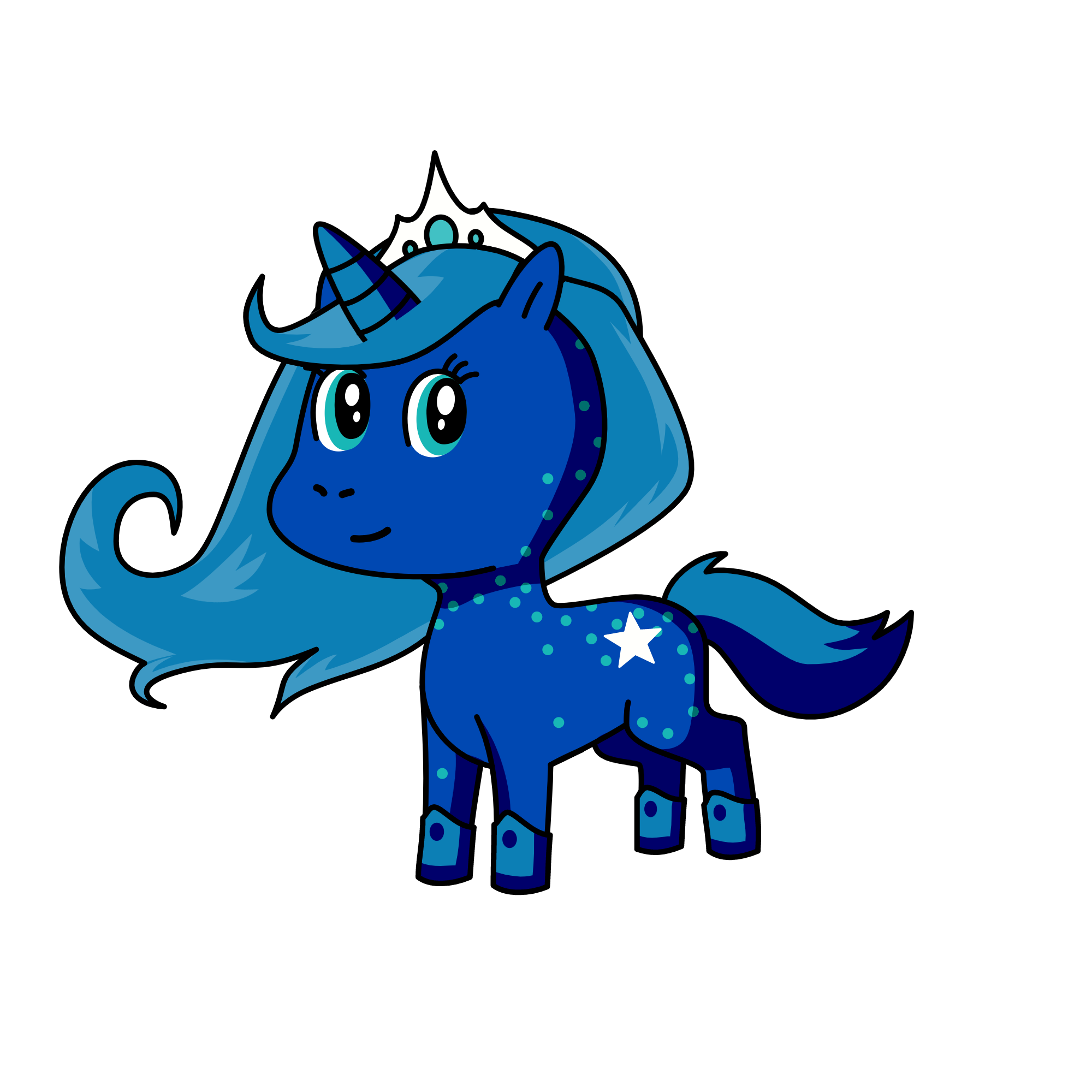 Luna de ''My little pony'', the unicorn