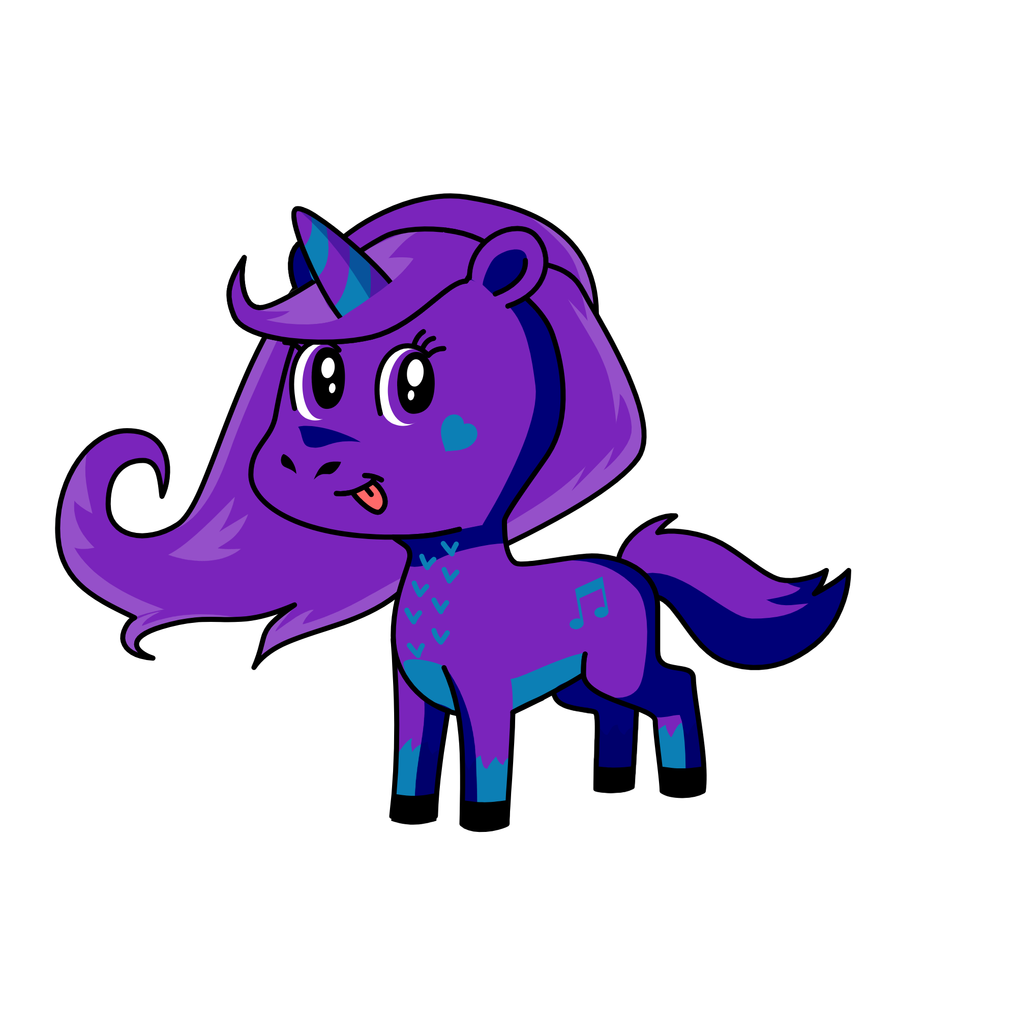 purpleleasha, the unicorn