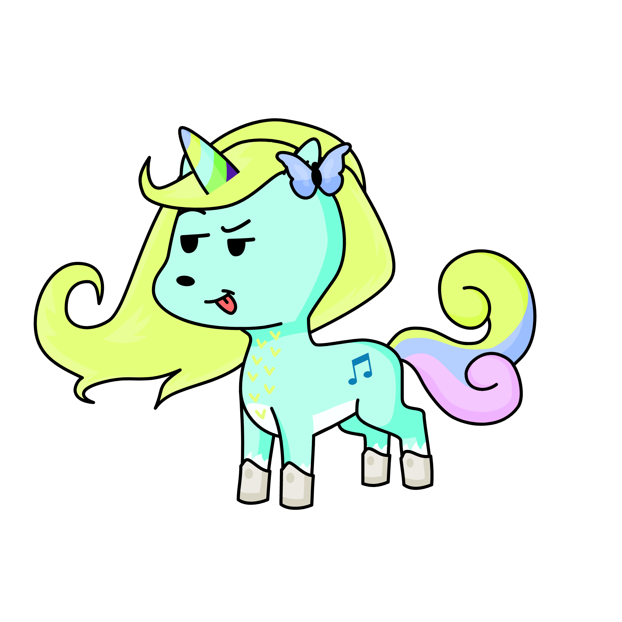 Pastel, the unicorn