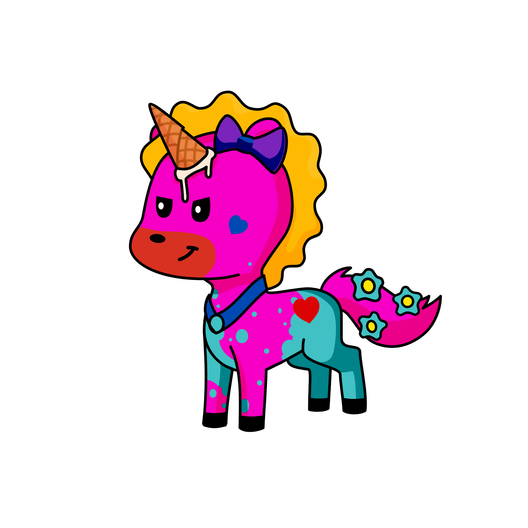 QWERTY, the unicorn