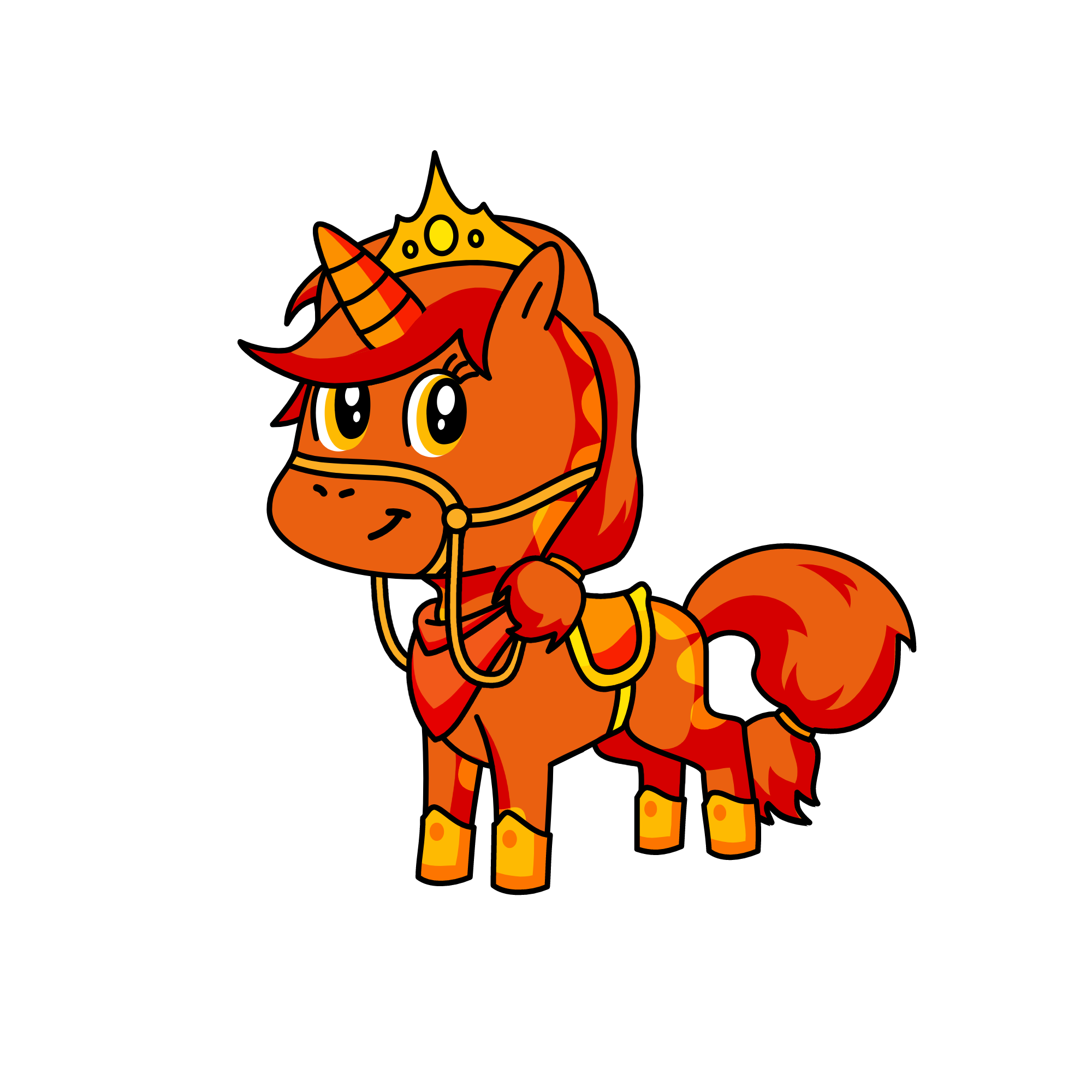 Sunset, the unicorn