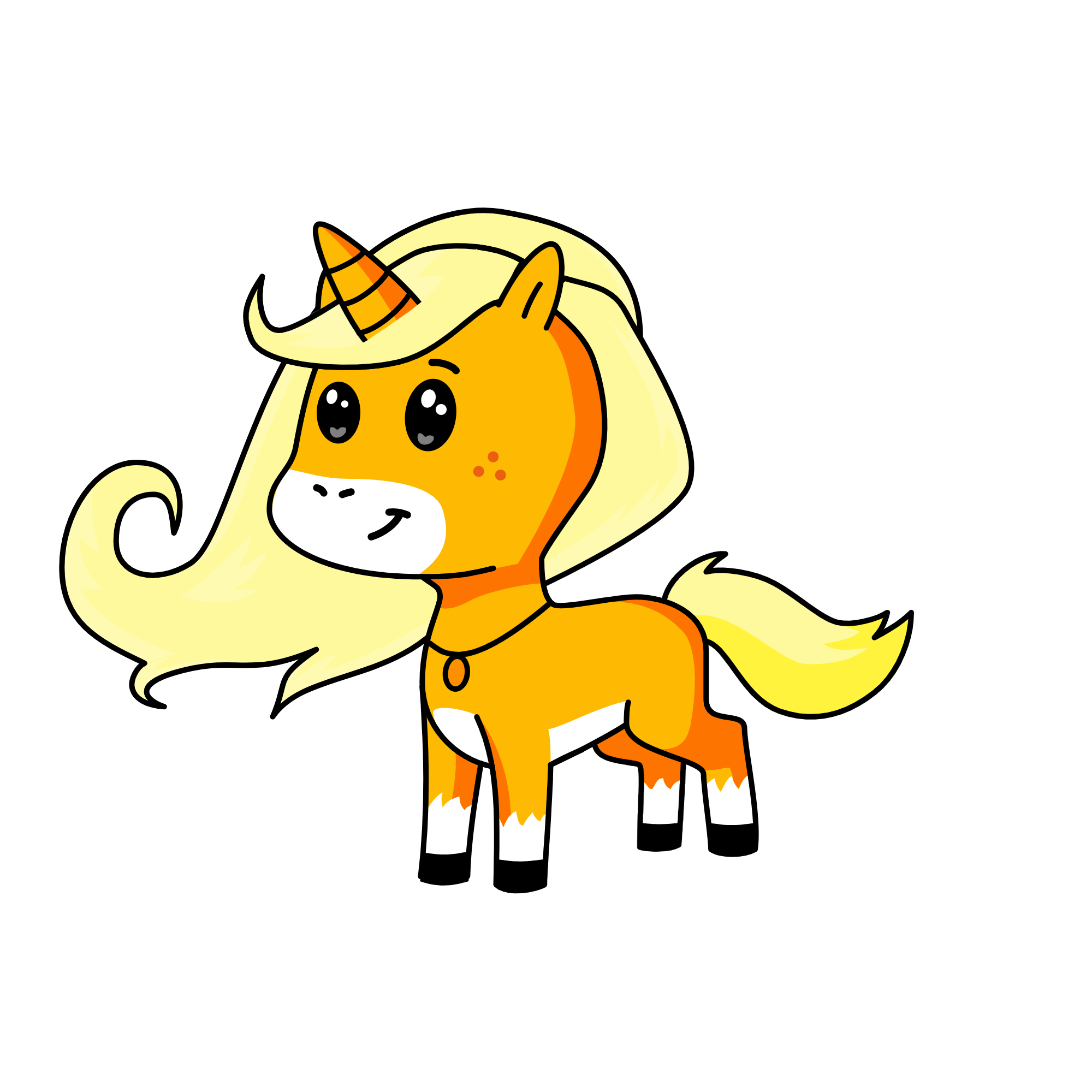 Foxxy, the unicorn