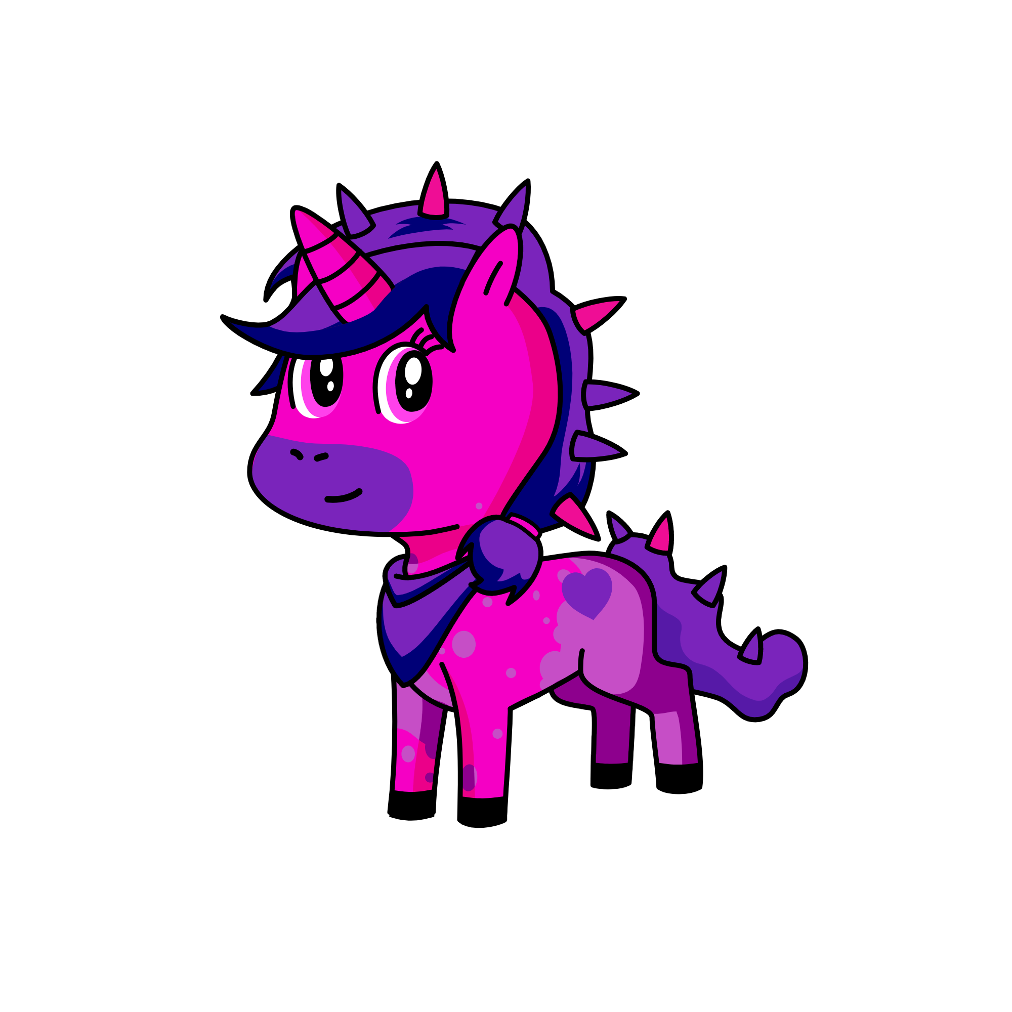 Pink Rock, the unicorn