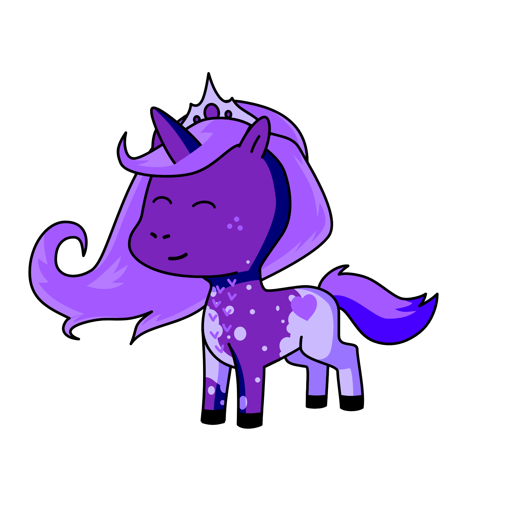 Lavender, the unicorn