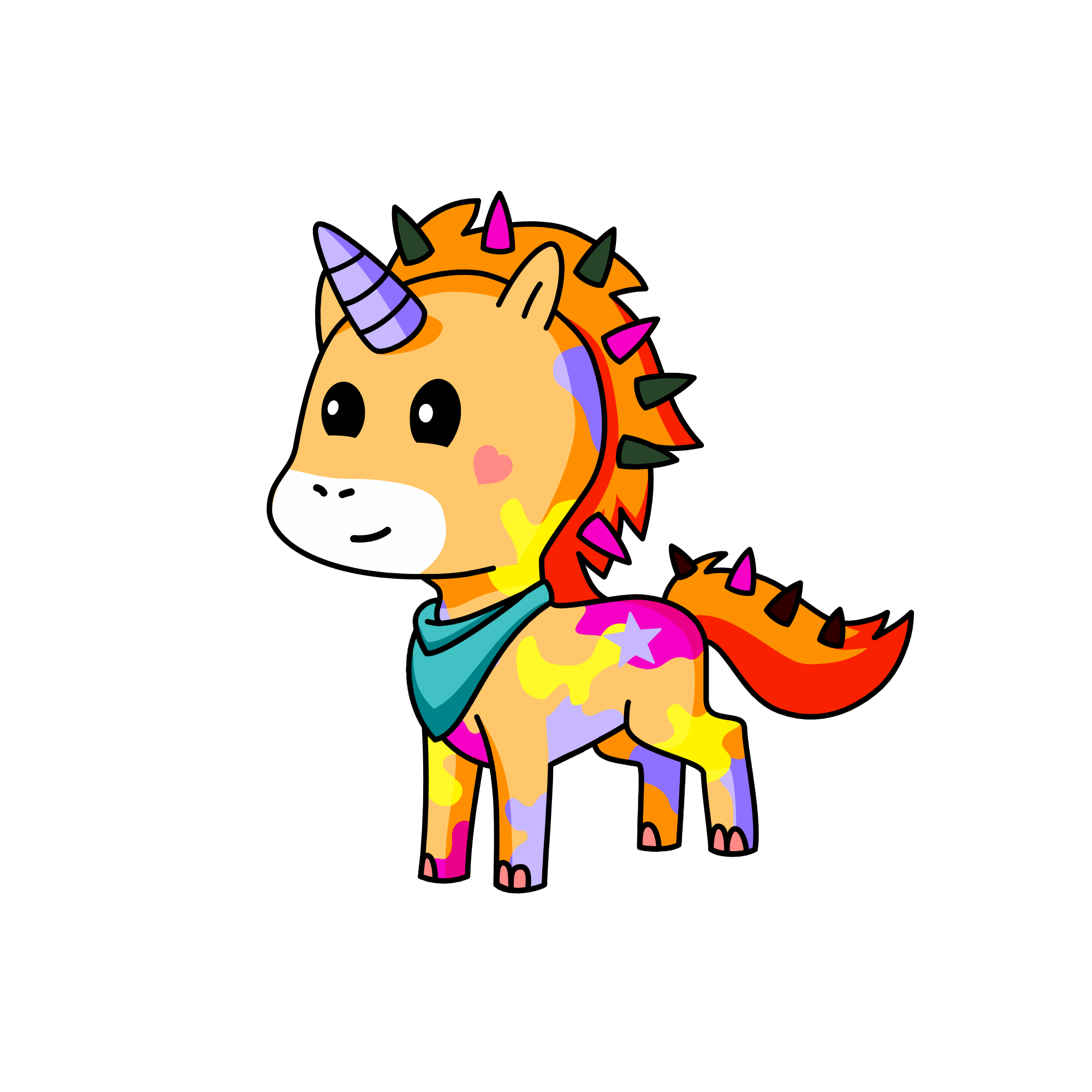Spikes, the unicorn