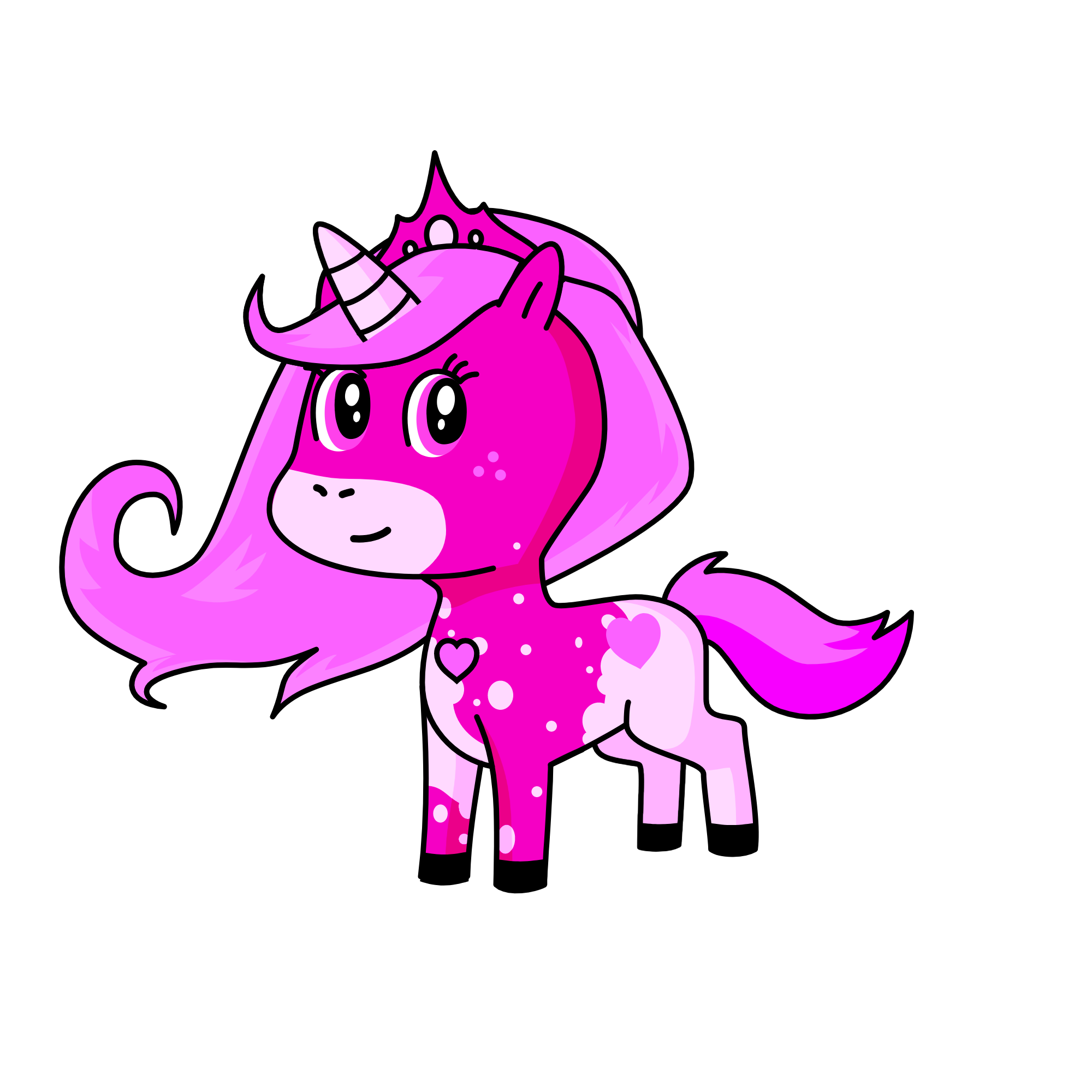 Pinky, the unicorn