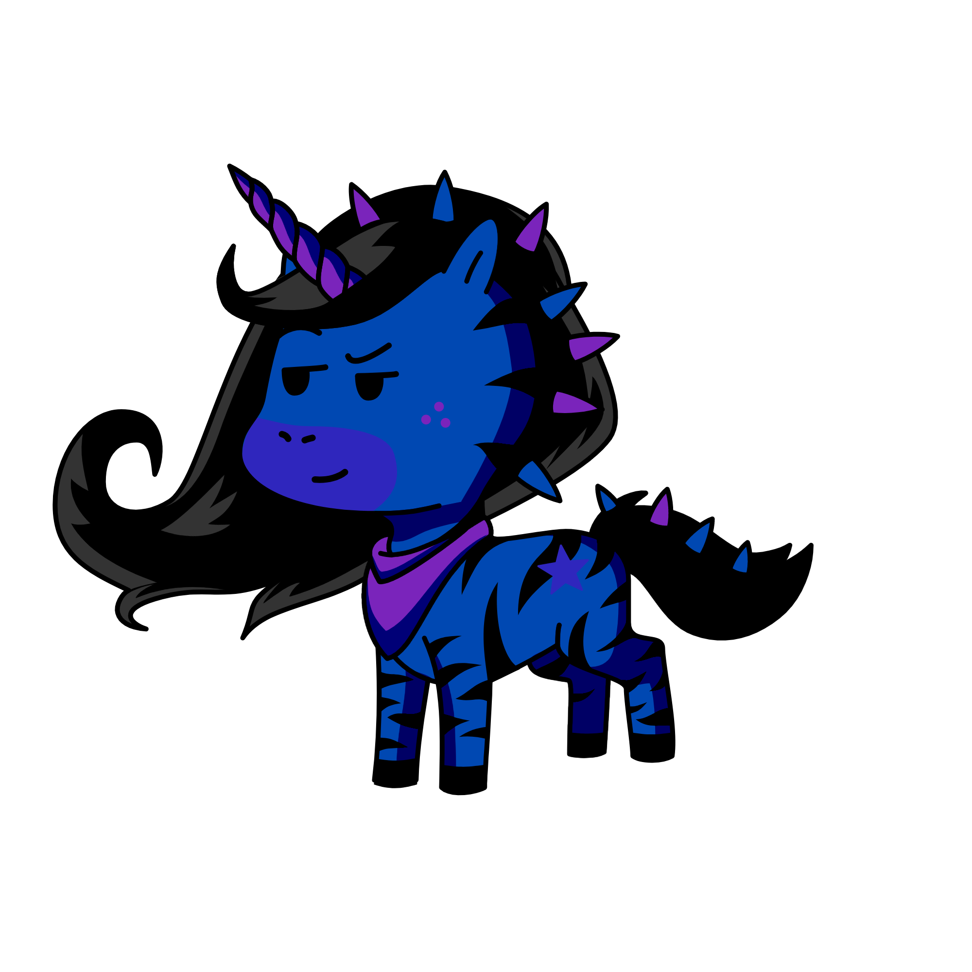 Midnight Zebra, the unicorn