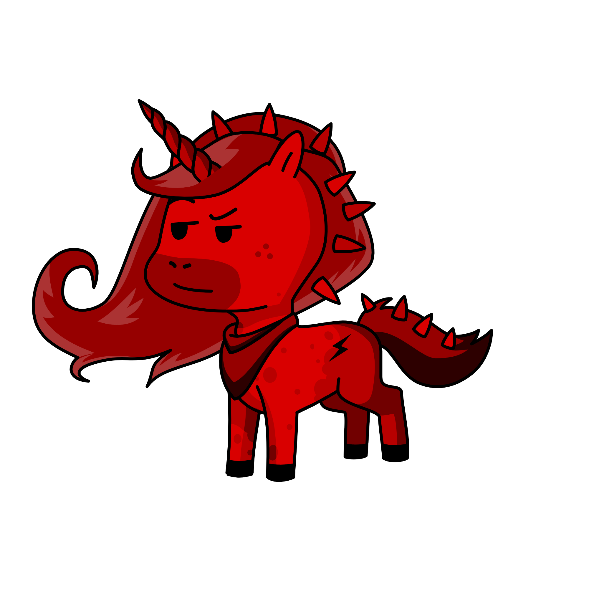 Red Rebel, the unicorn