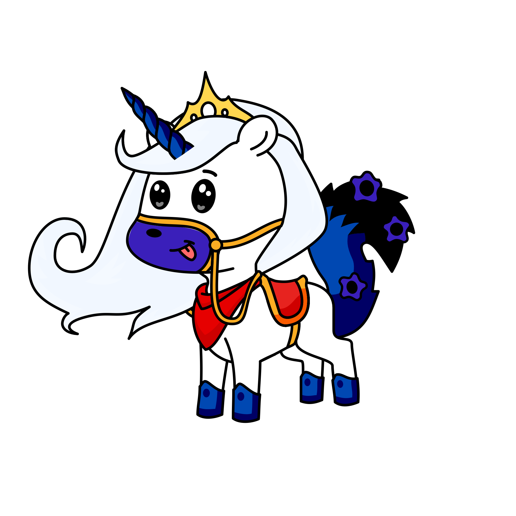 moonlight, the unicorn
