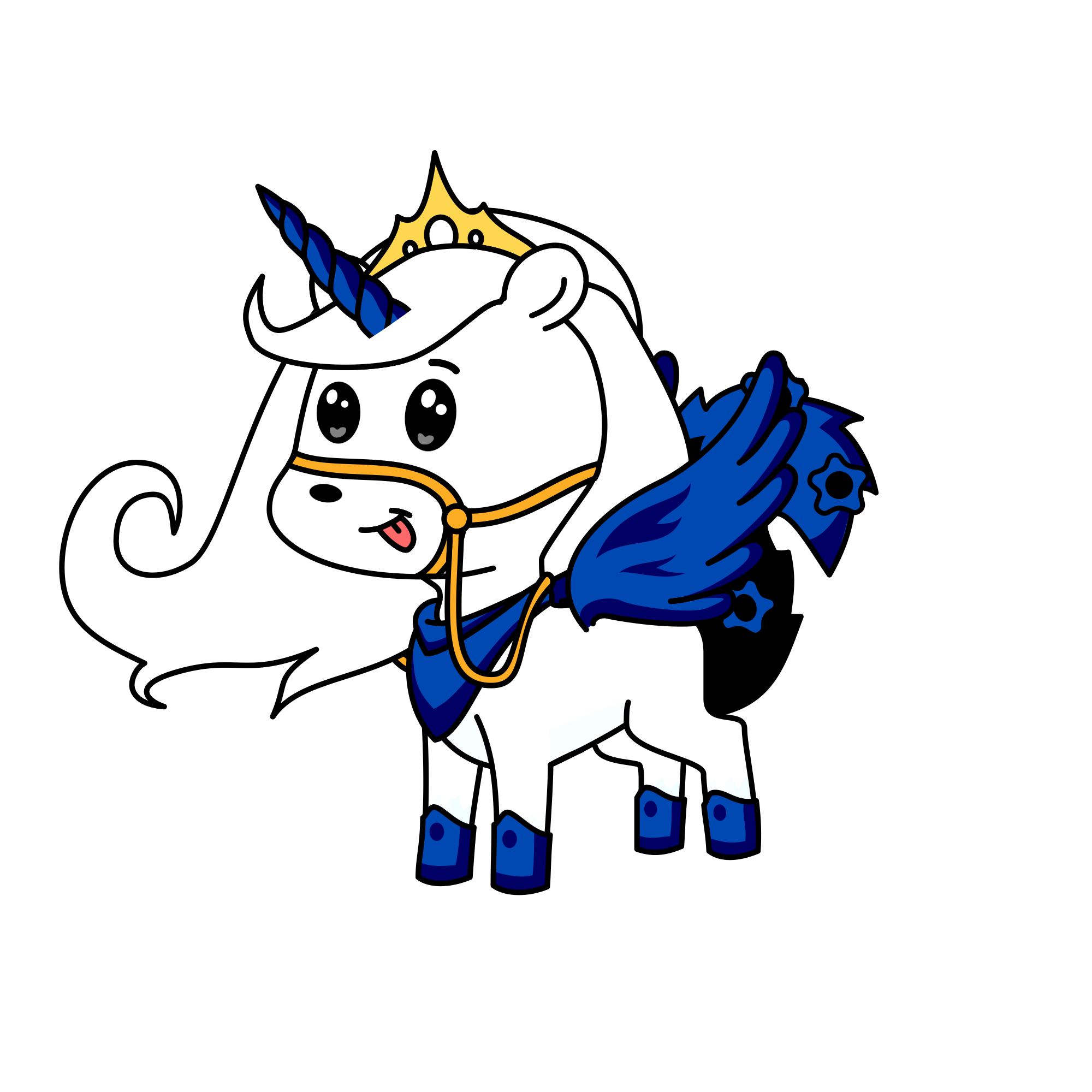 moonlight, the unicorn