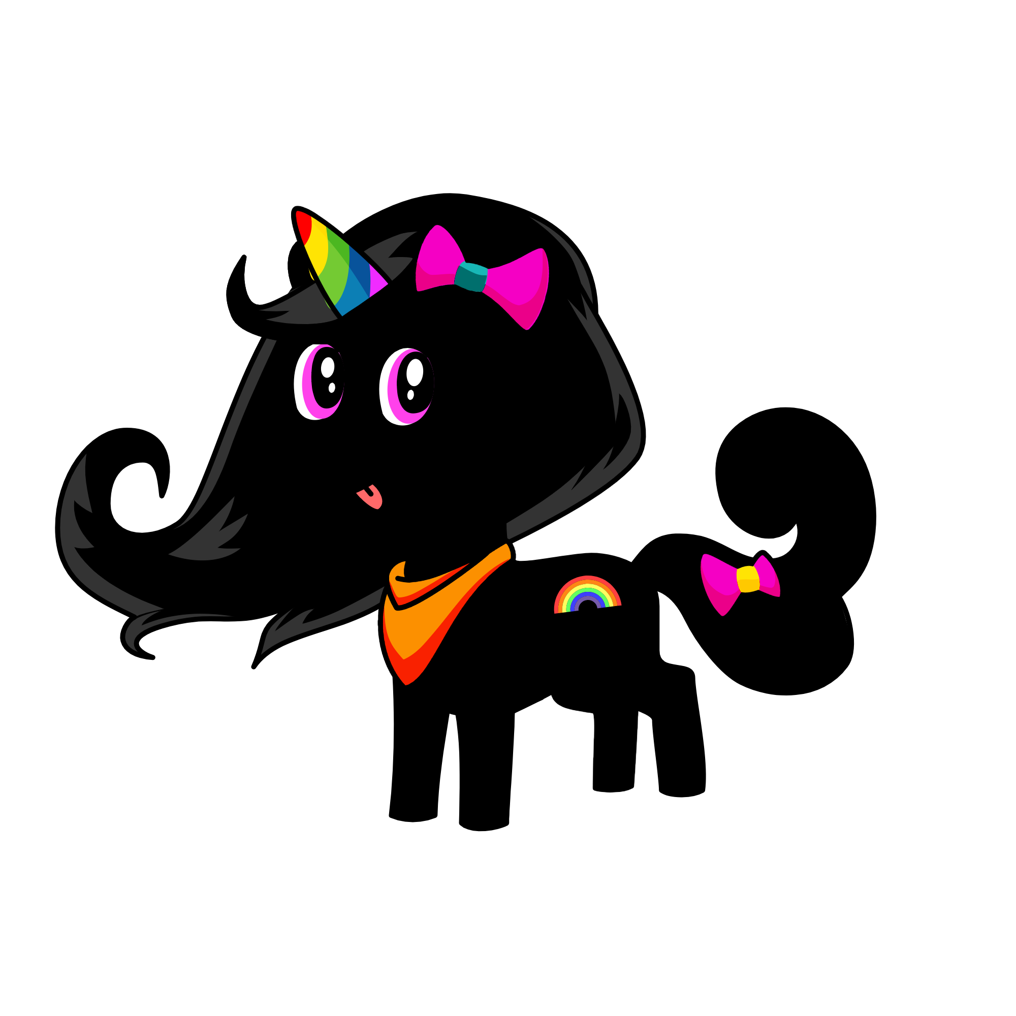 b, the unicorn
