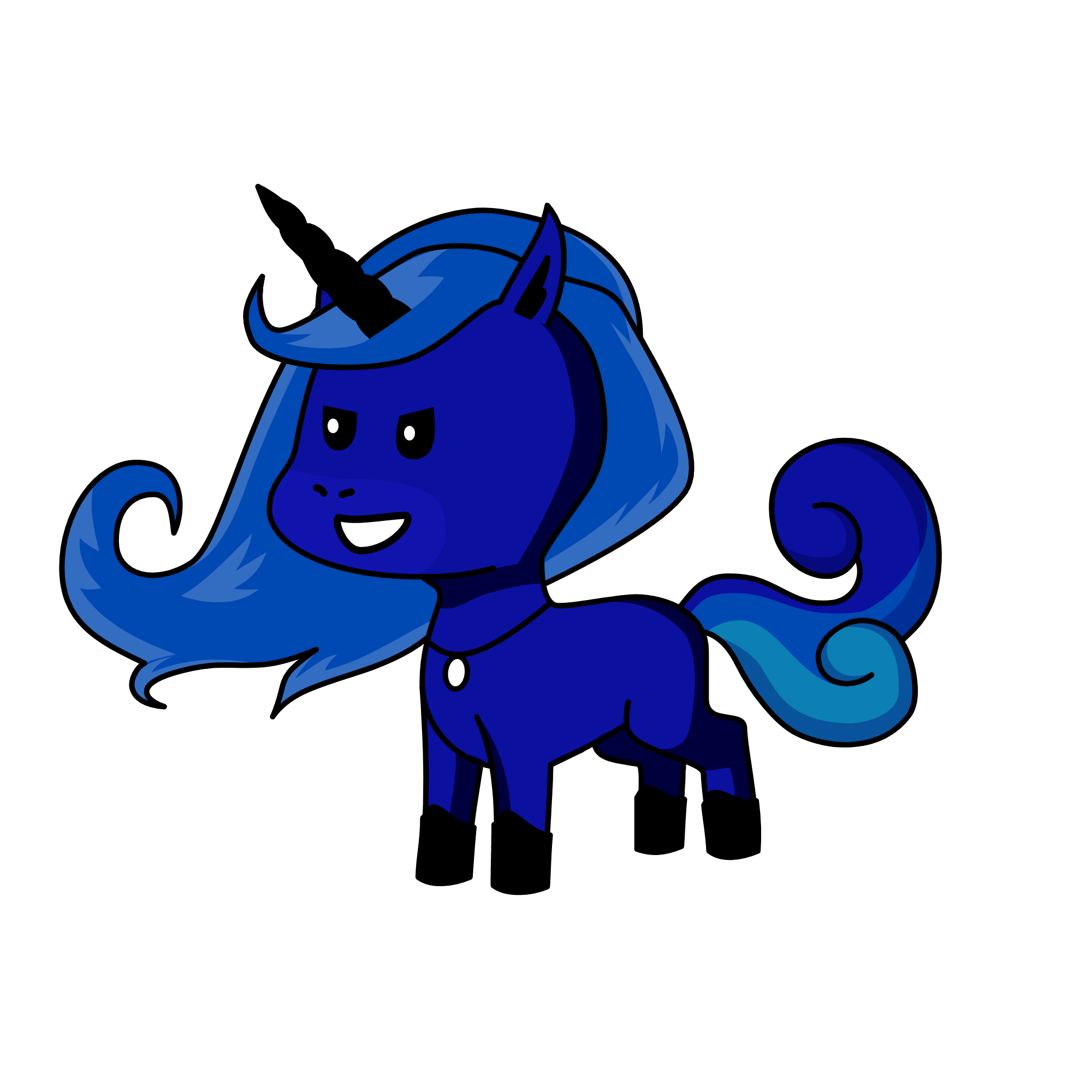 Lunia, the unicorn