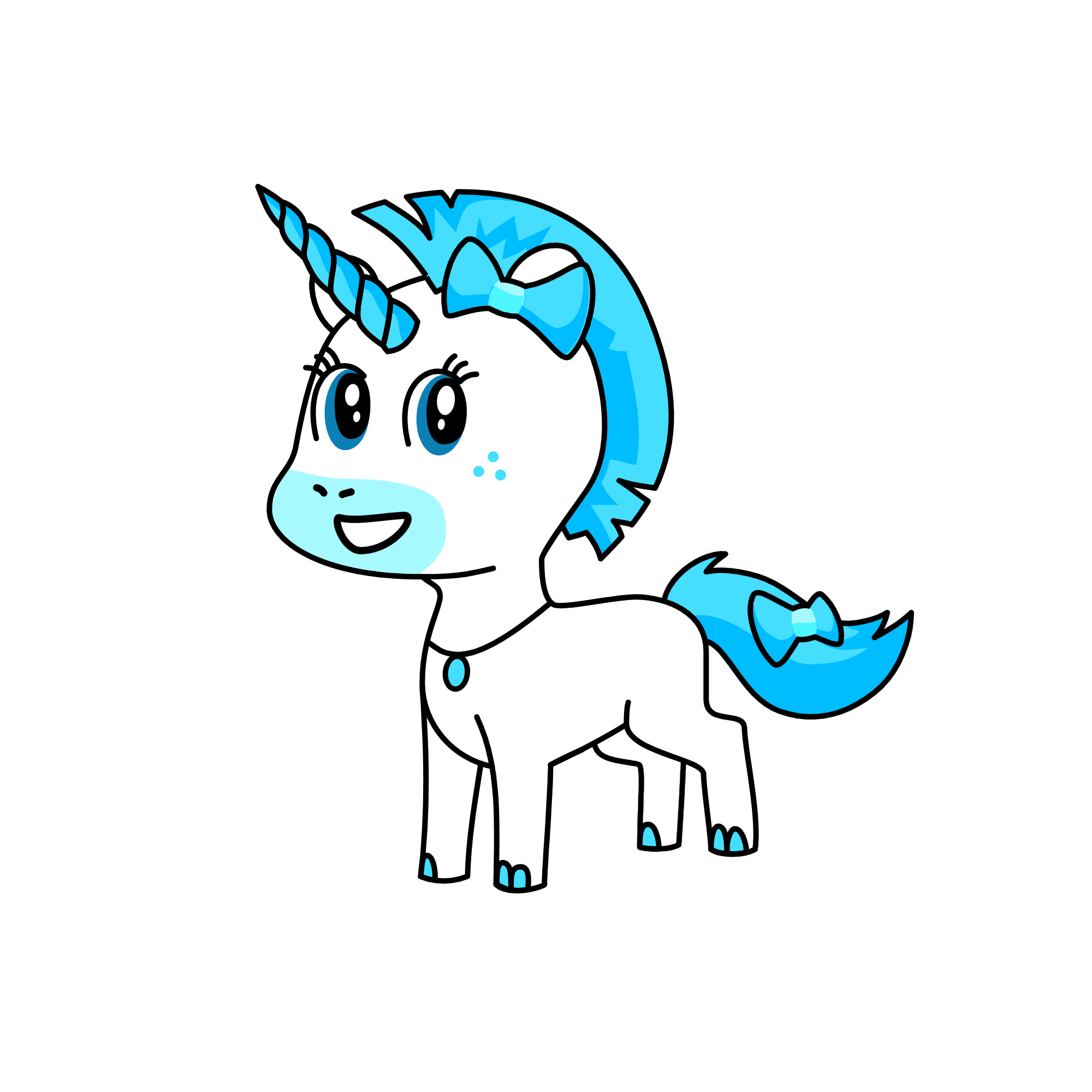 Icelia, the unicorn