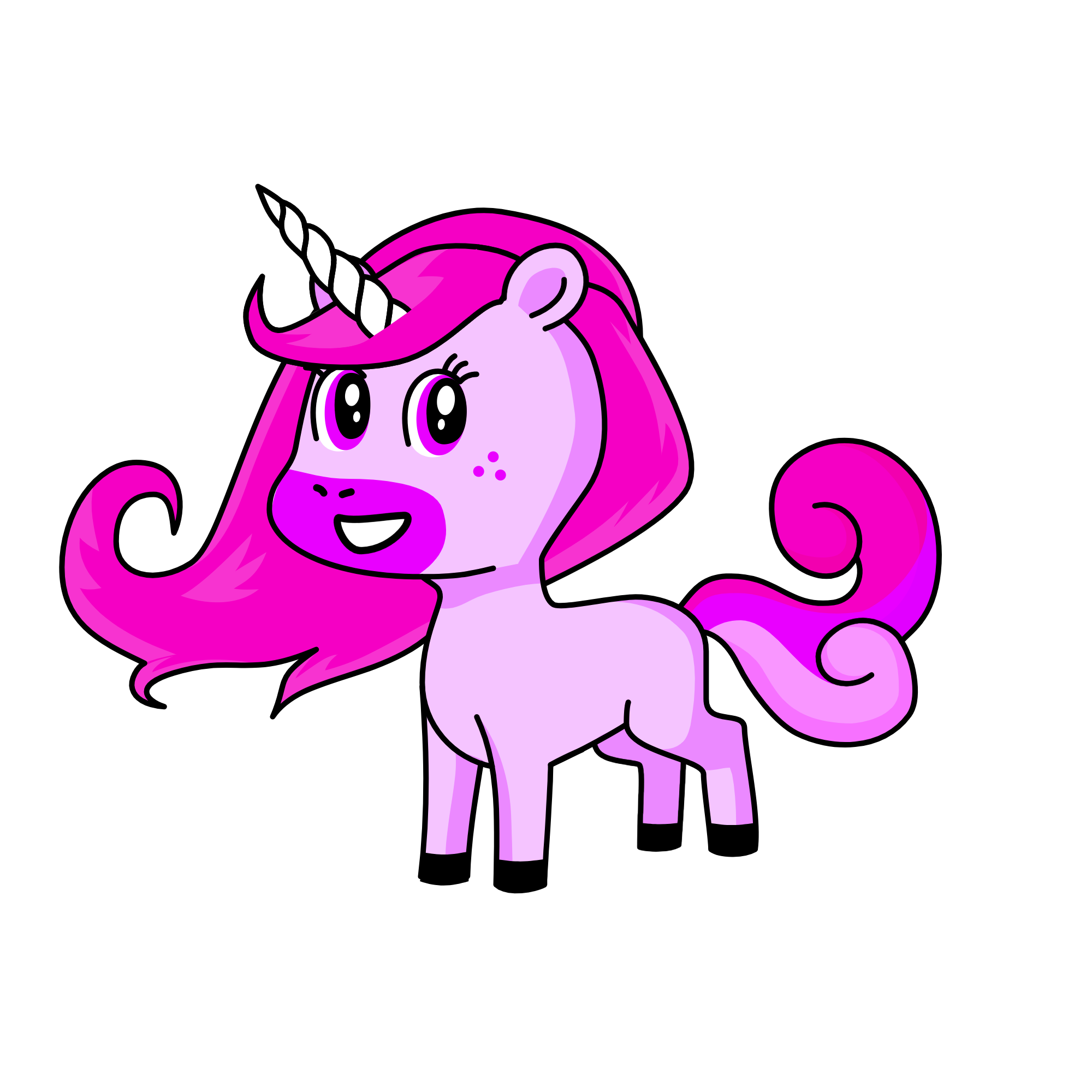 Pinkelia, the unicorn