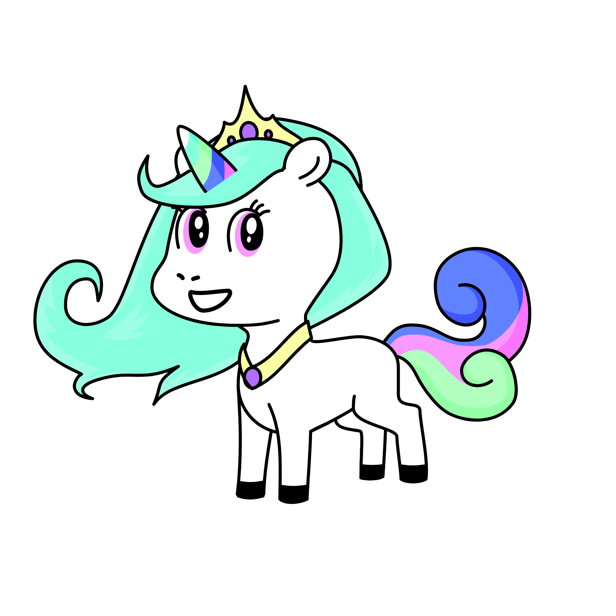 Celestia, the unicorn