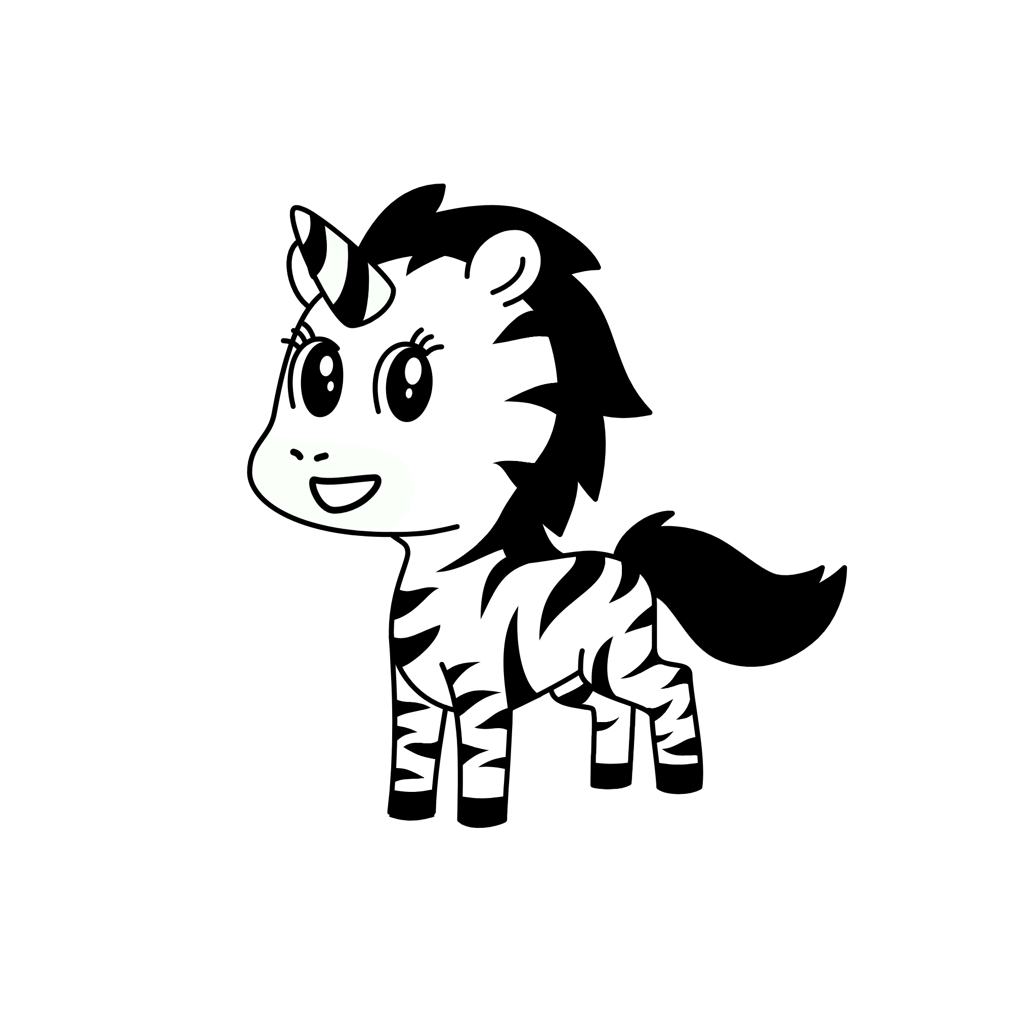 Zebraia, the unicorn