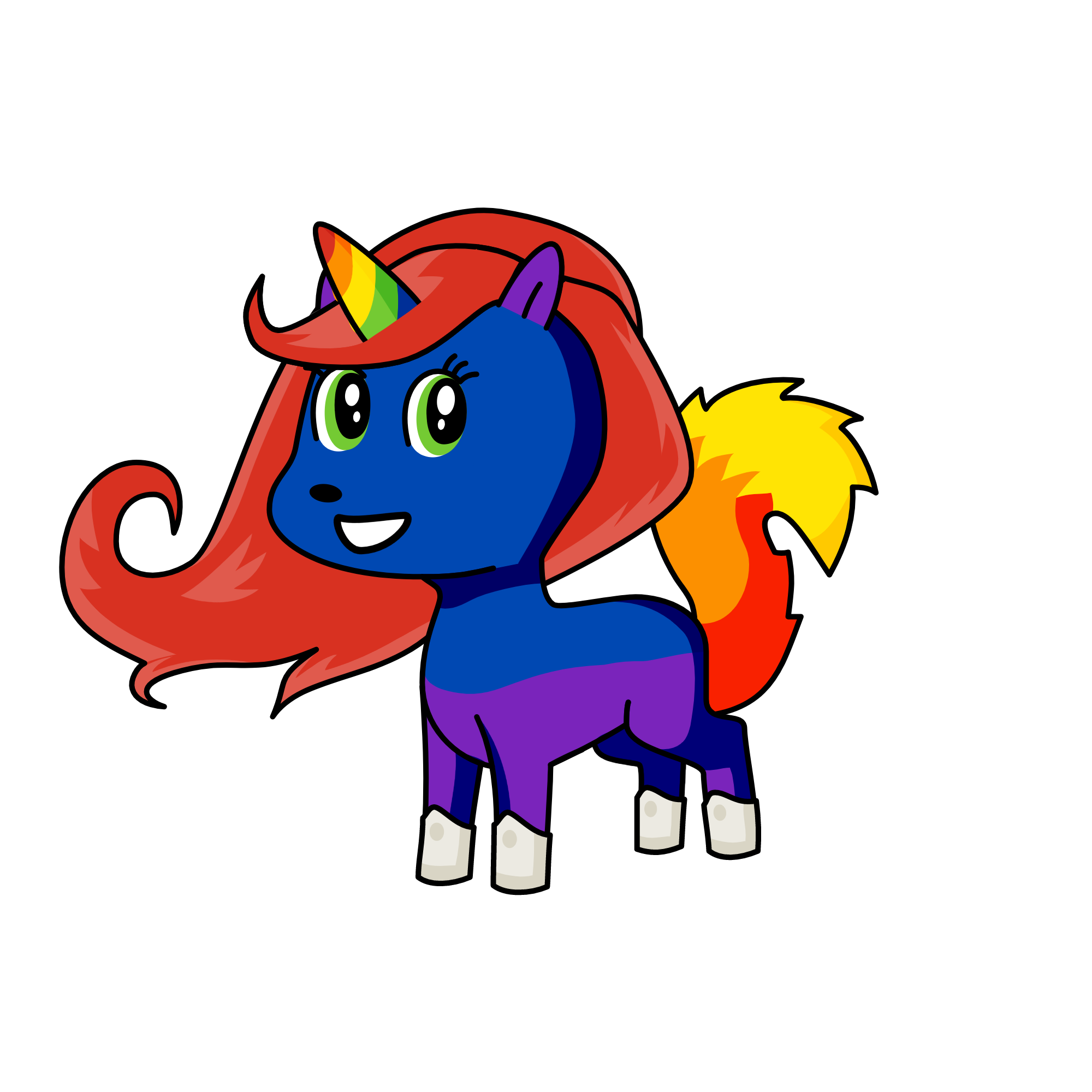 Raindew, the unicorn