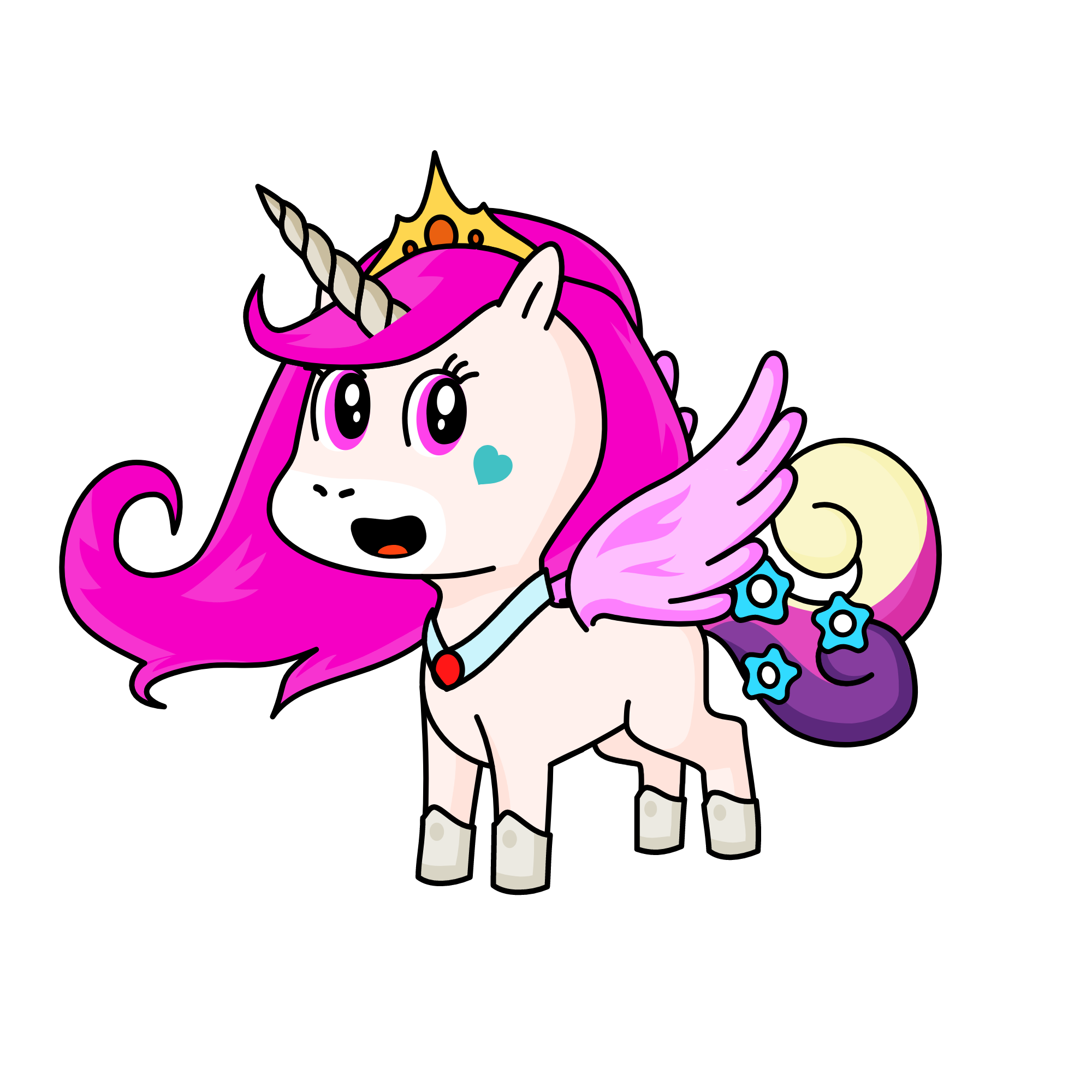 Sapphire, the unicorn