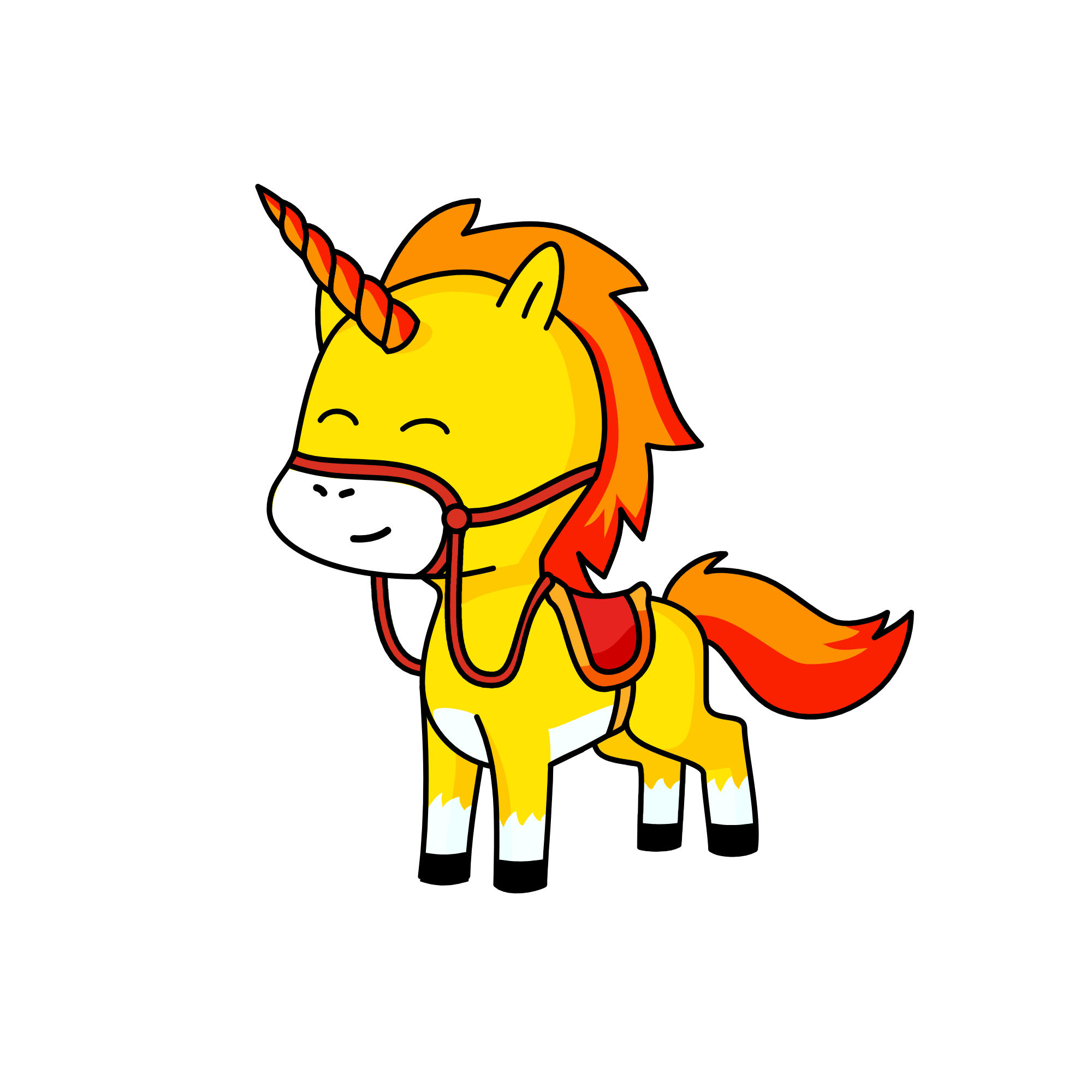 Red, the unicorn