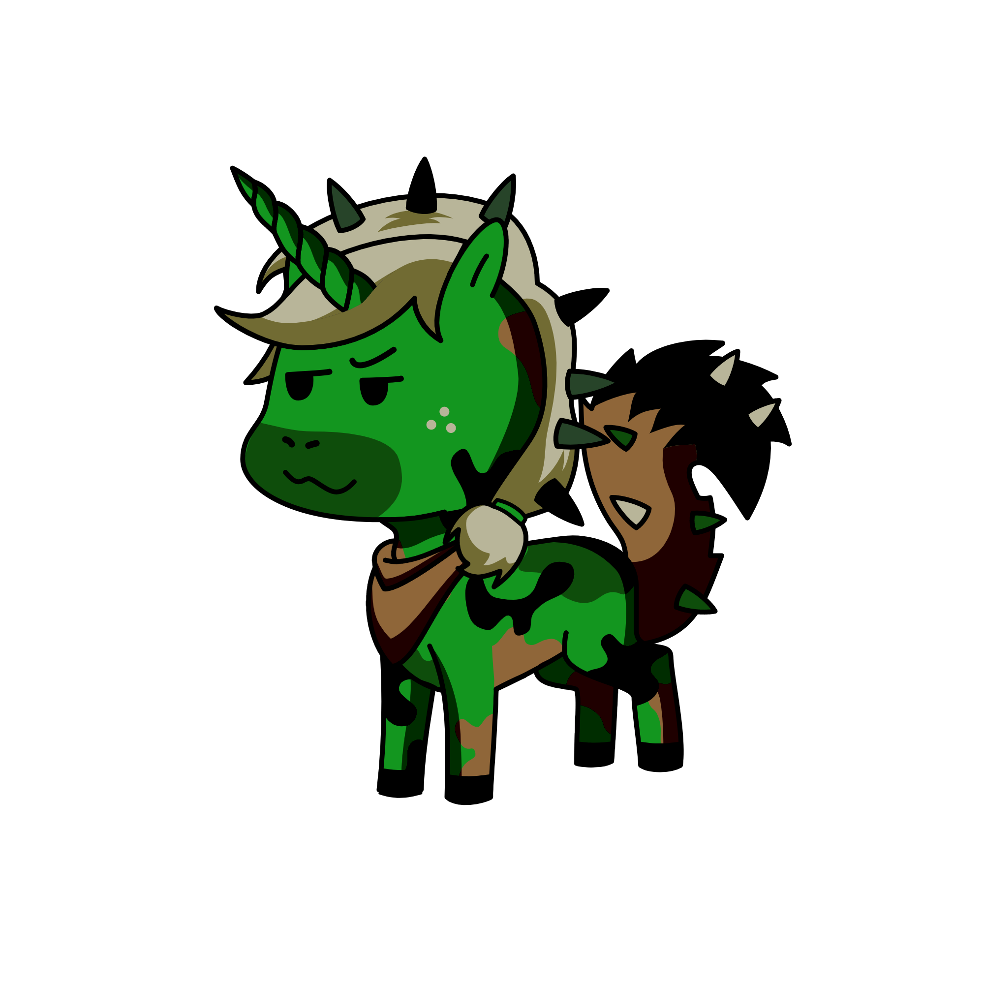 Camo, the unicorn